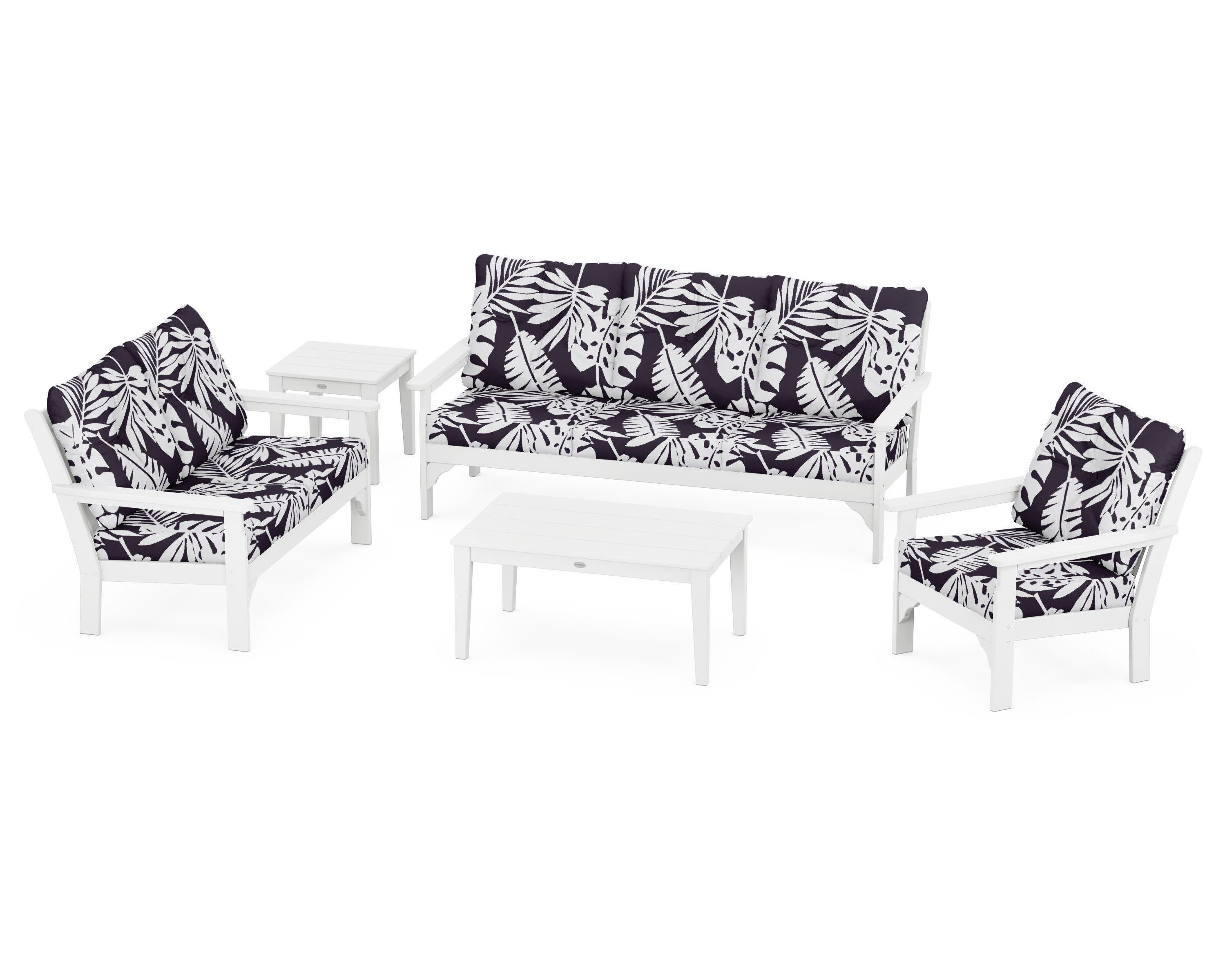 Vineyard 5 Piece Deep Seating Set