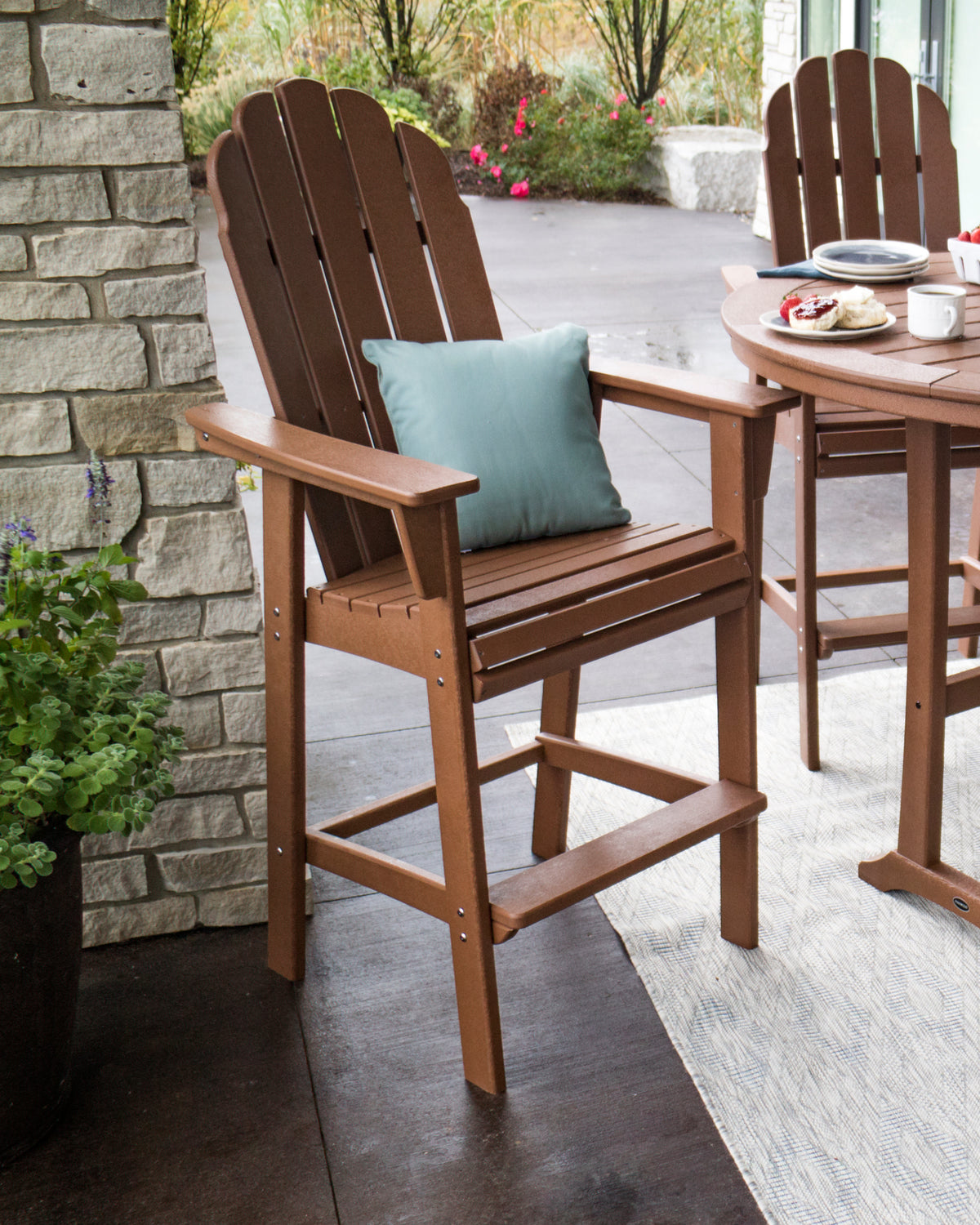 Vineyard Curveback Adirondack Bar Chair