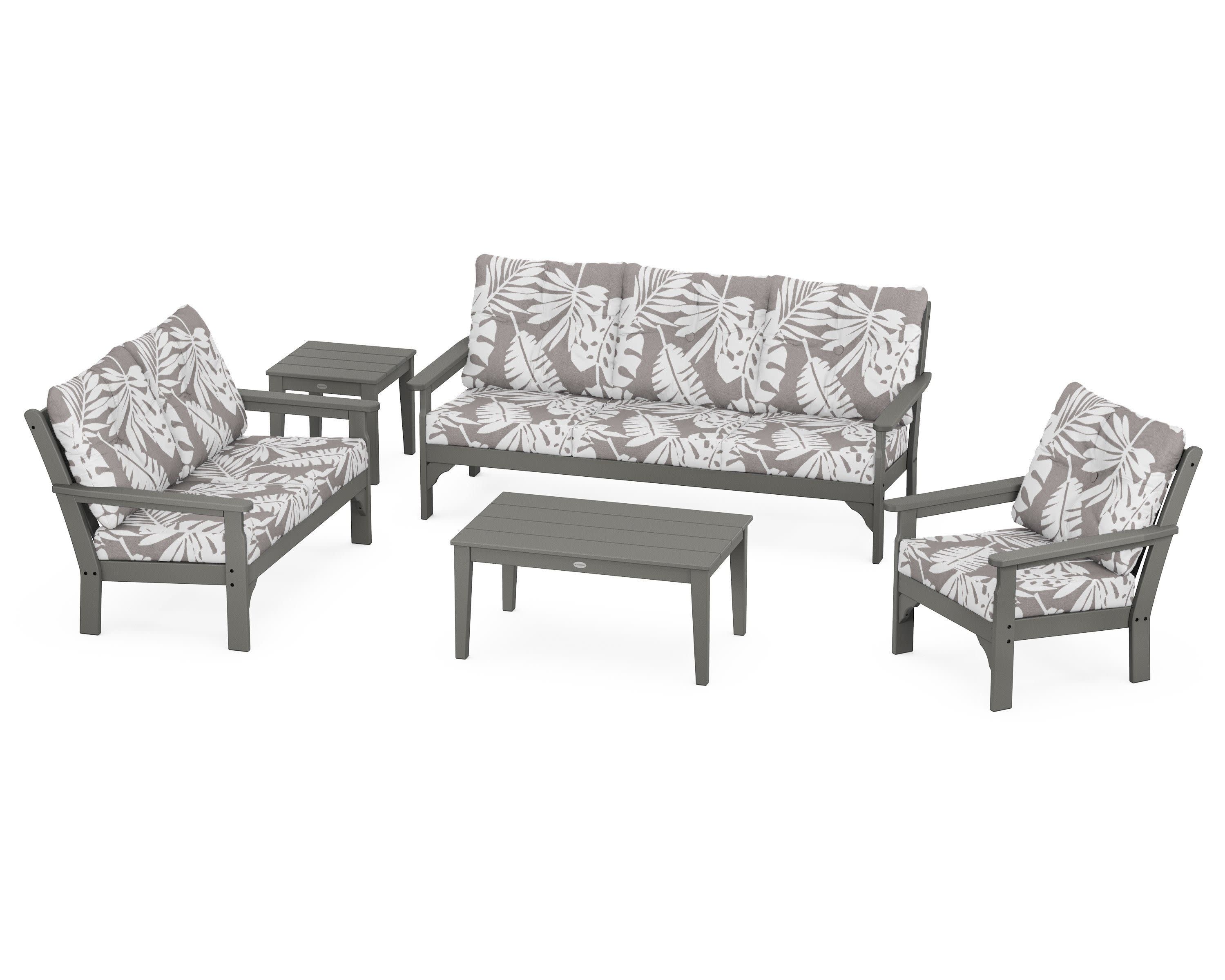 Vineyard 5 Piece Deep Seating Set