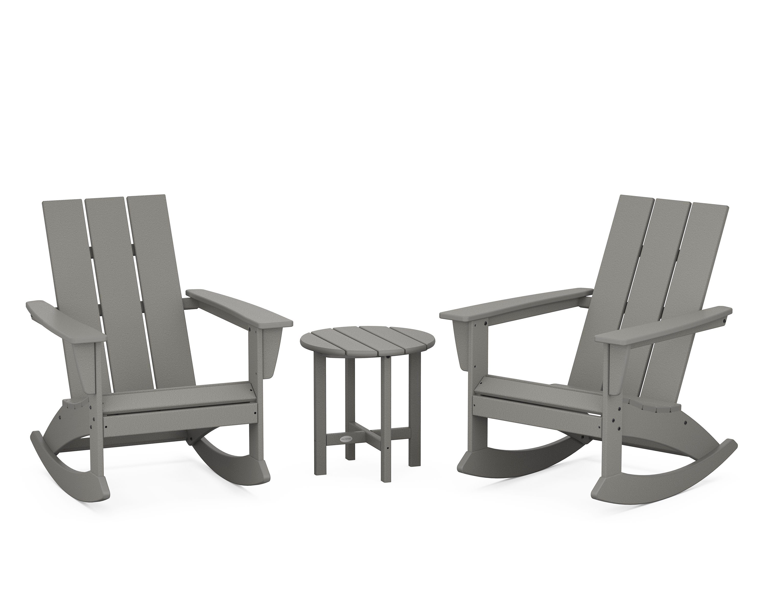 Modern 3-Piece Adirondack Rocking Chair Set