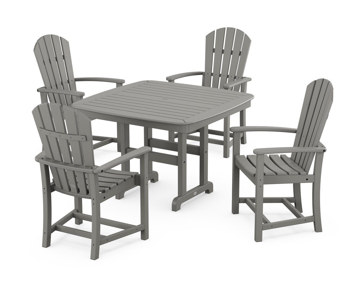 Palm Coast 5-Piece Dining Set with Trestle Legs