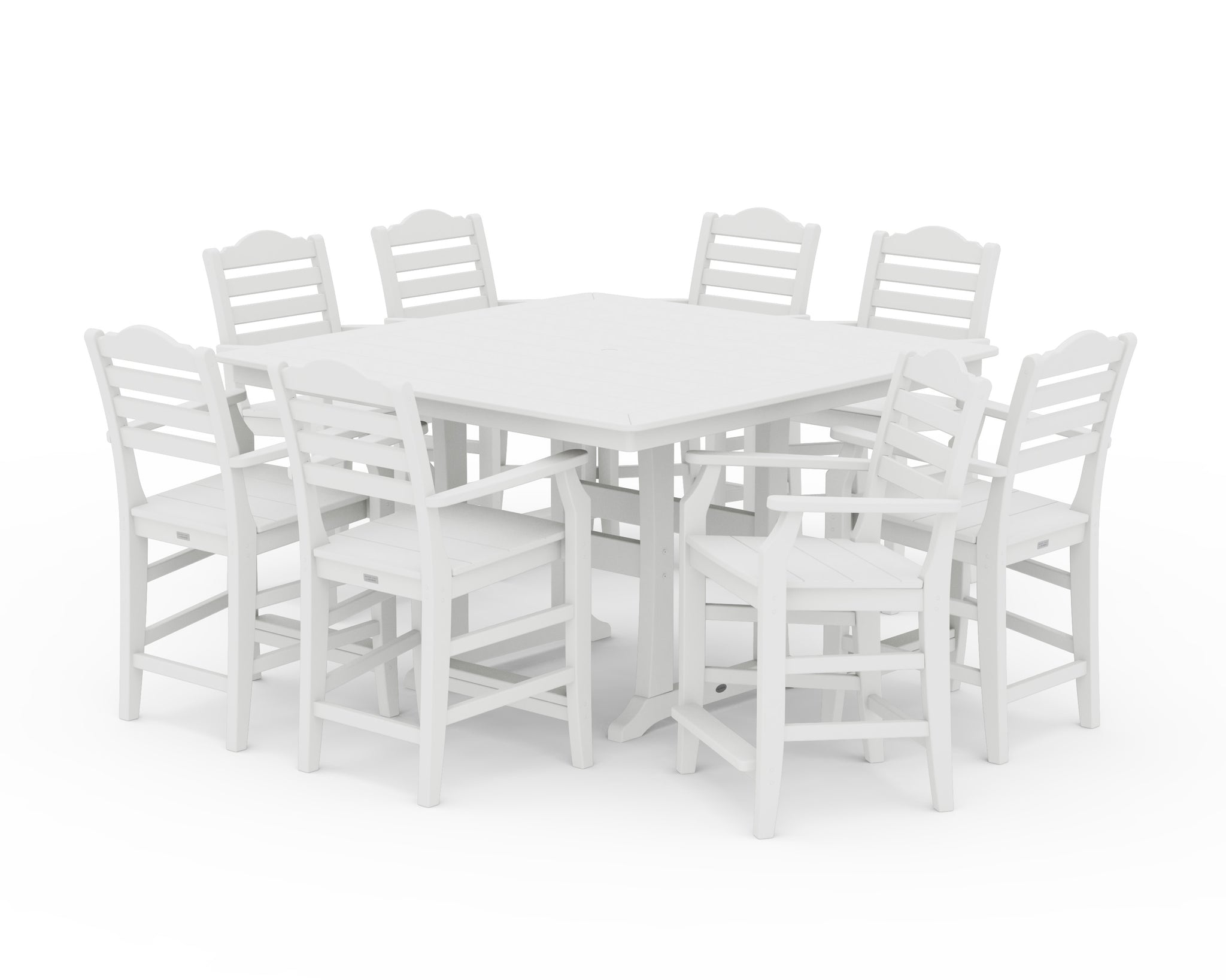 Savannah 9-Piece Square Counter Set with Trestle Legs