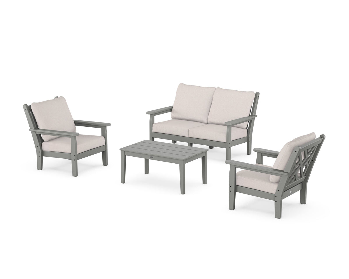 Chippendale 4-Piece Deep Seating Set with Loveseat