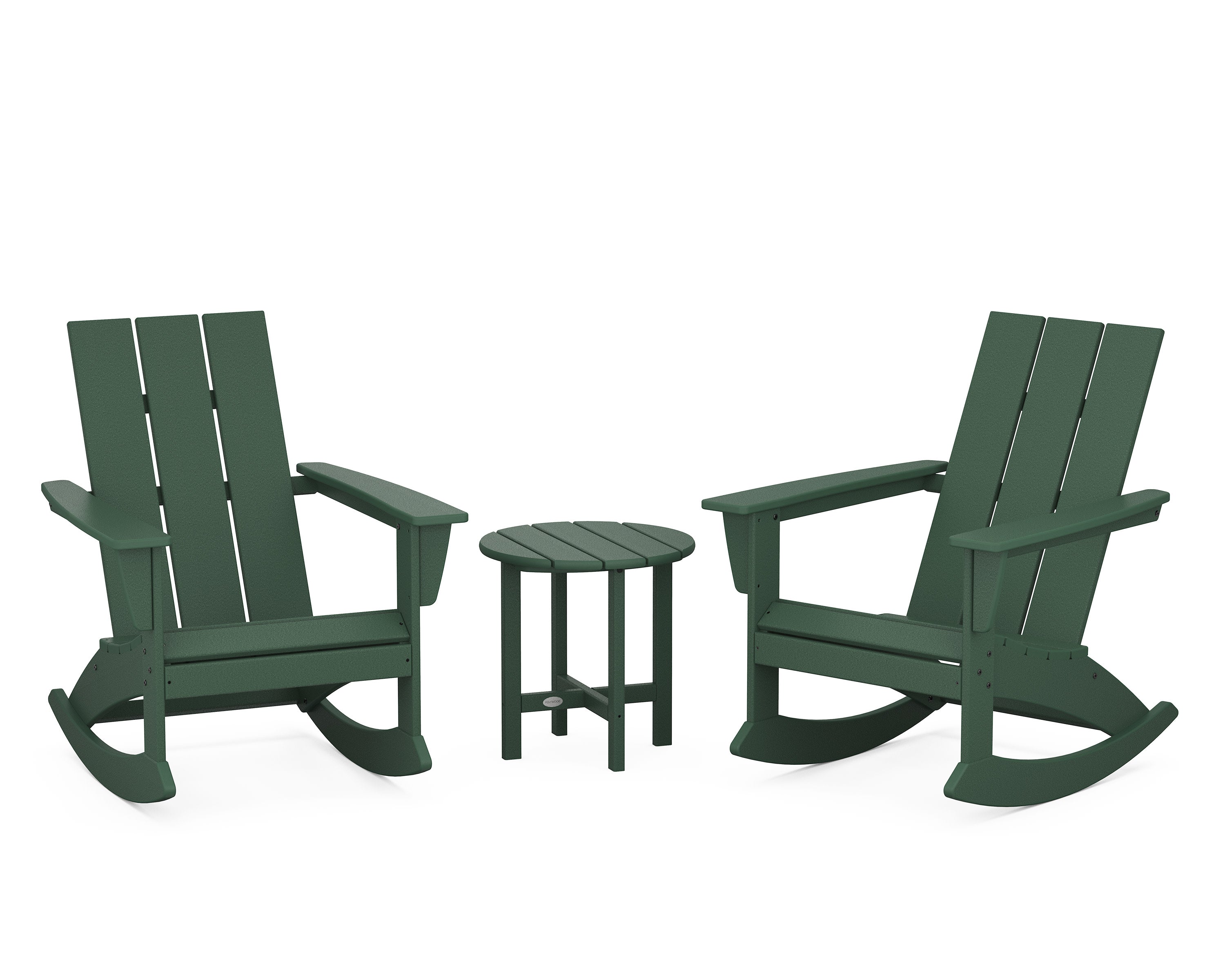 Modern 3-Piece Adirondack Rocking Chair Set