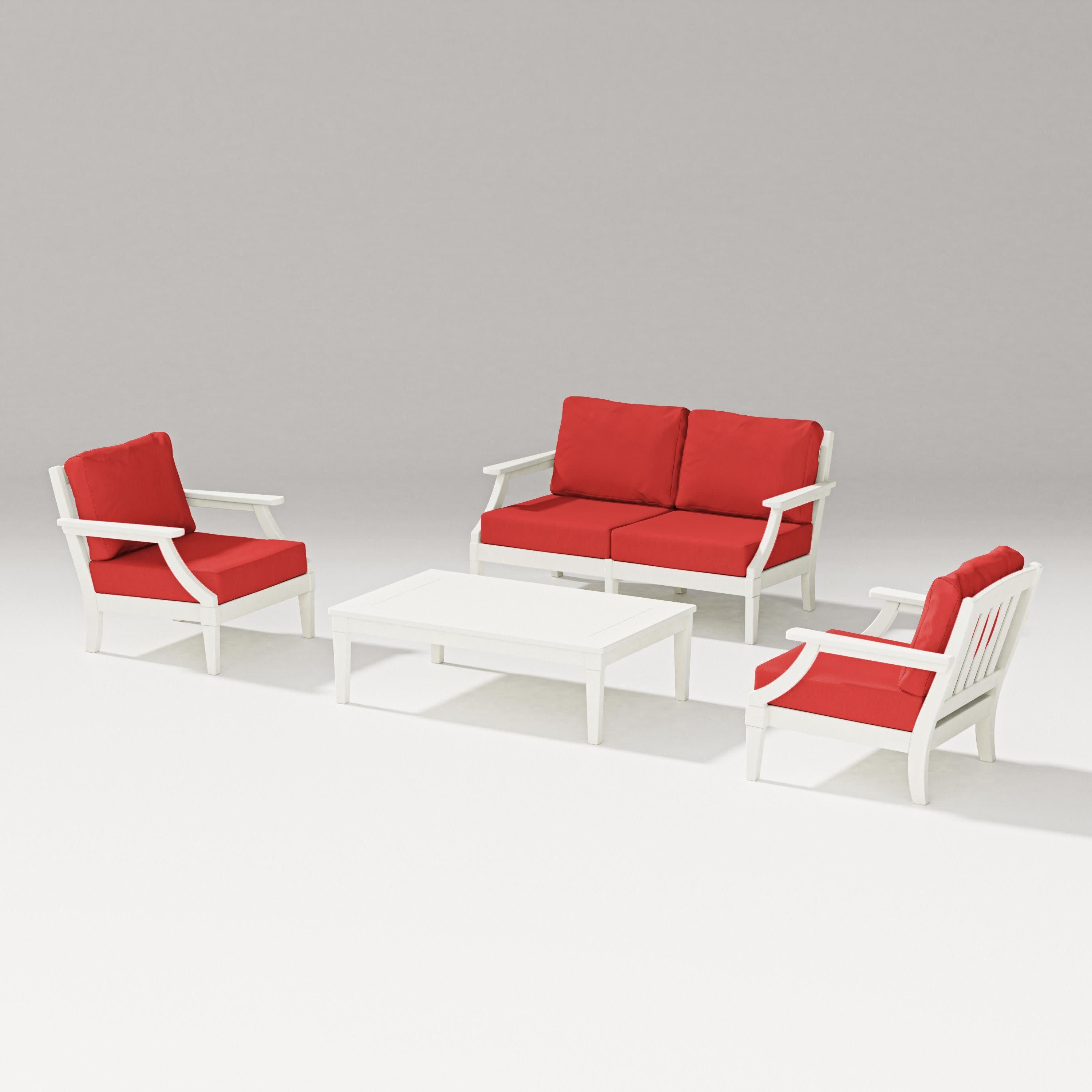 Estate Lounge 4-Piece Loveseat Set
