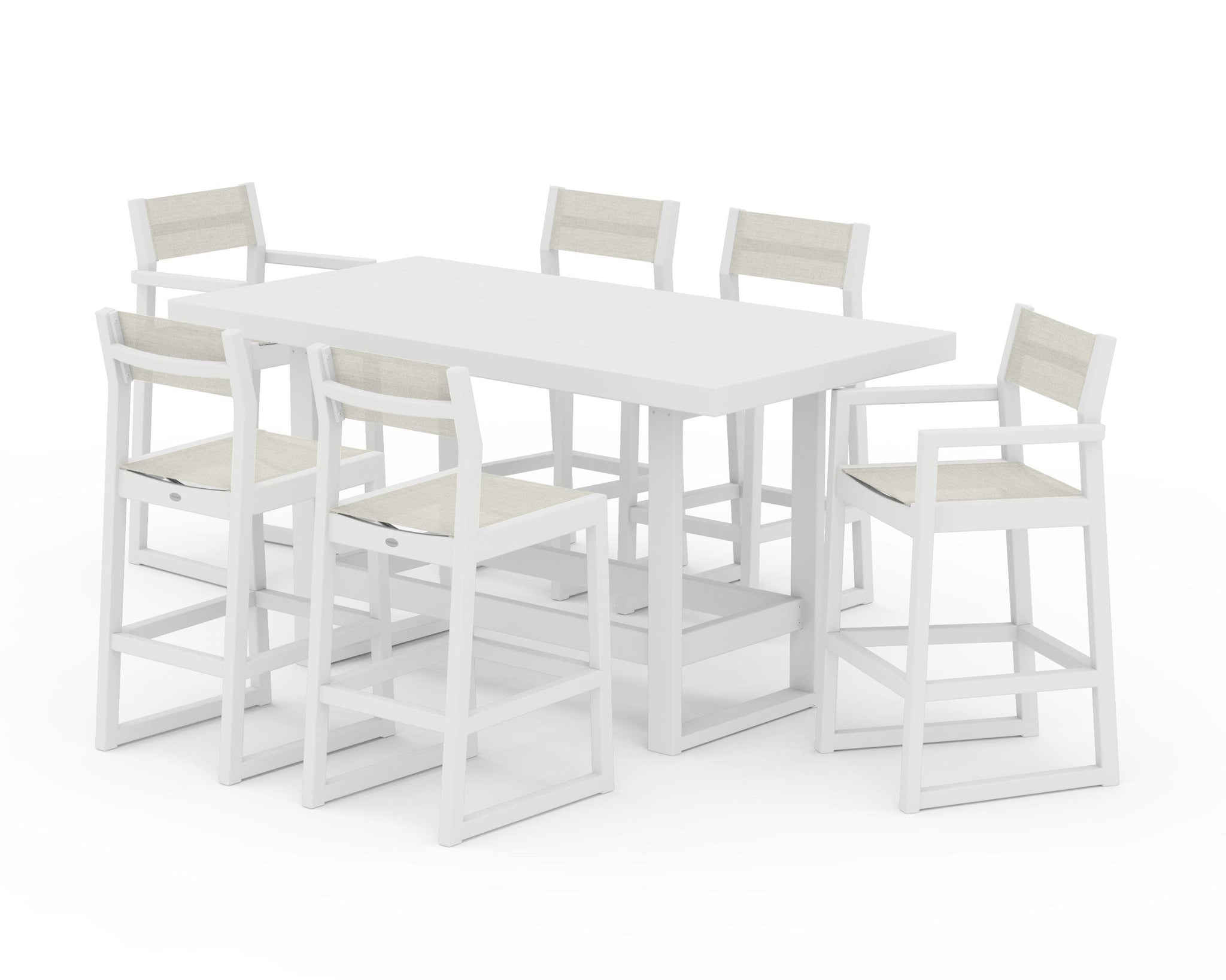 EDGE Sling 7-Piece Bar Table Set