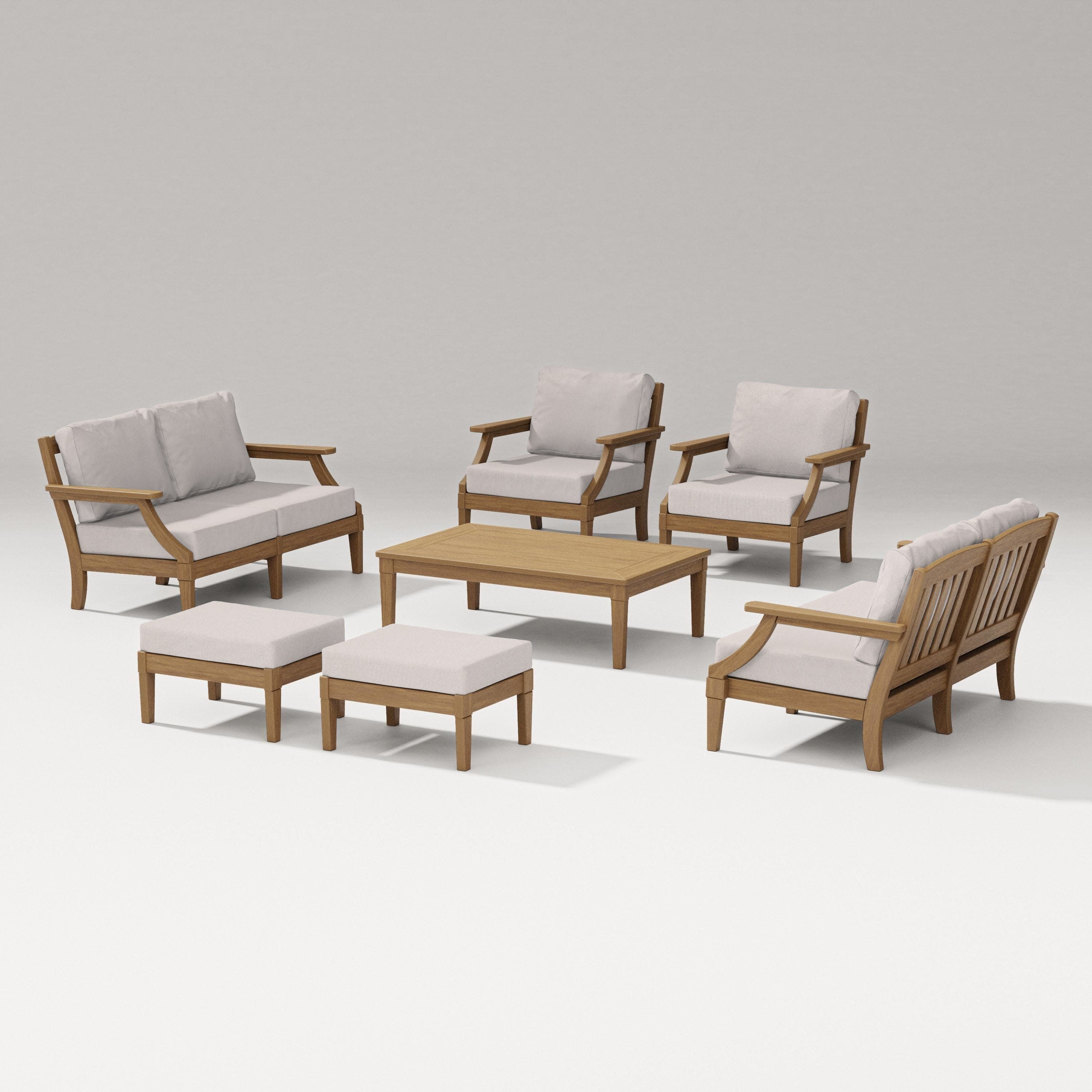Estate 7-Piece Lounge Loveseat Set