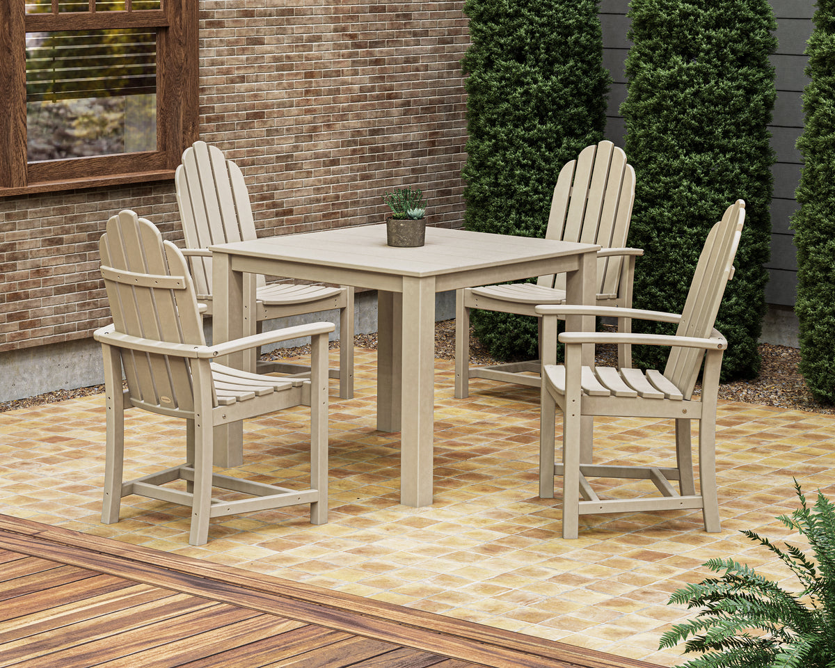 Classic Adirondack 5-Piece Parsons Dining Set
