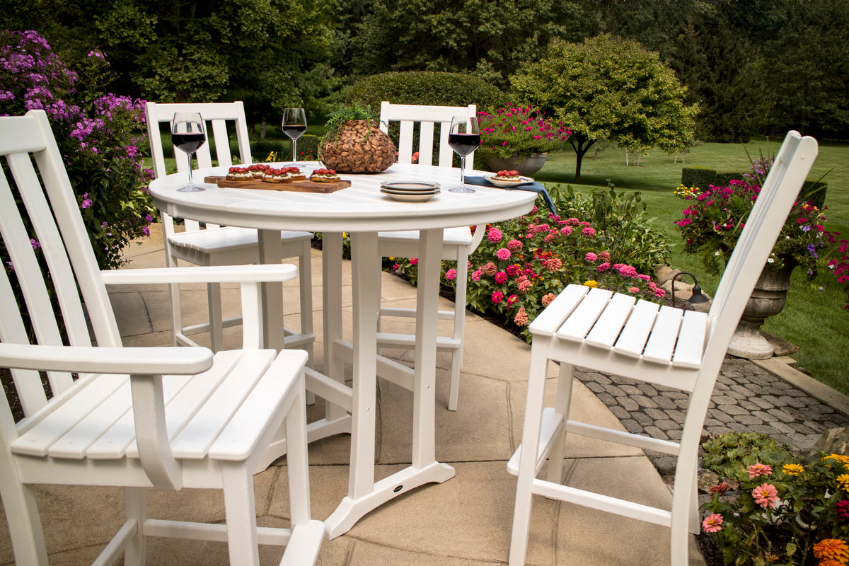Vineyard 5-Piece Nautical Trestle Bar Set
