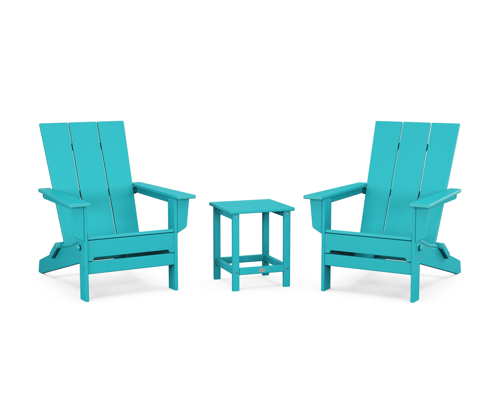 3-Piece Modern Studio Folding Adirondack Set