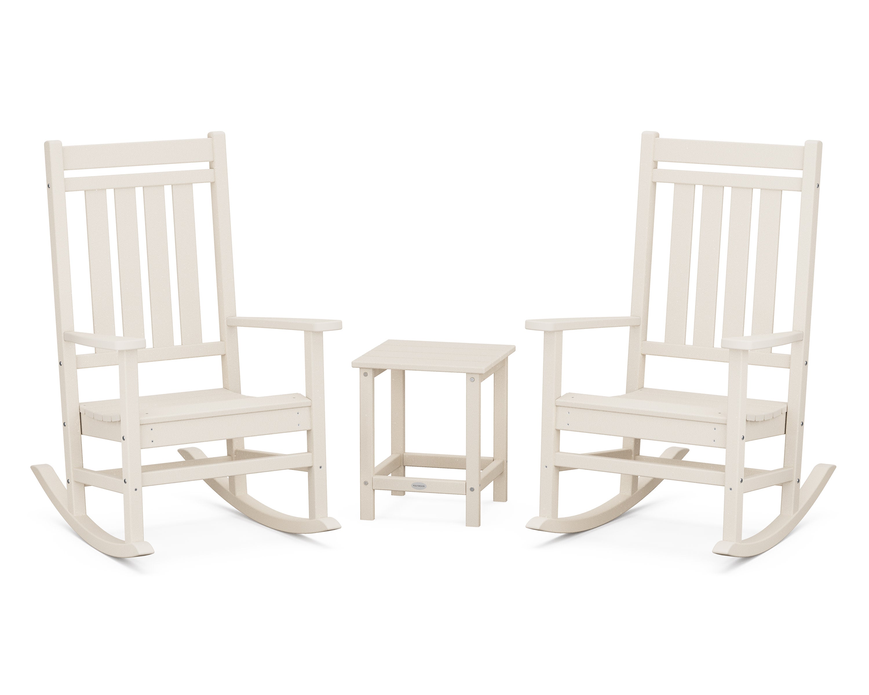Estate 3-Piece Rocking Chair Set with Long Island 18" Side Table