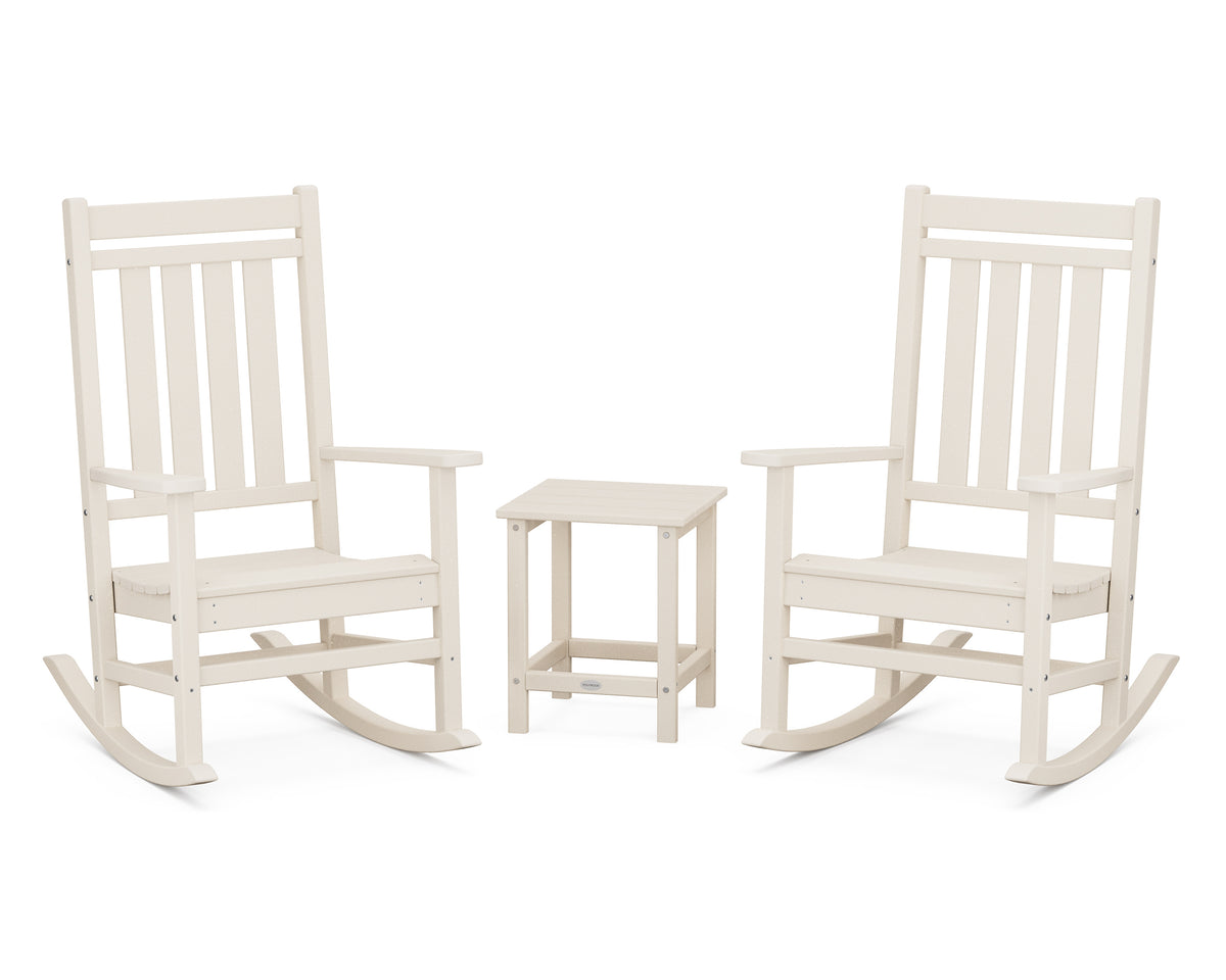 Estate 3-Piece Rocking Chair Set with Long Island 18" Side Table