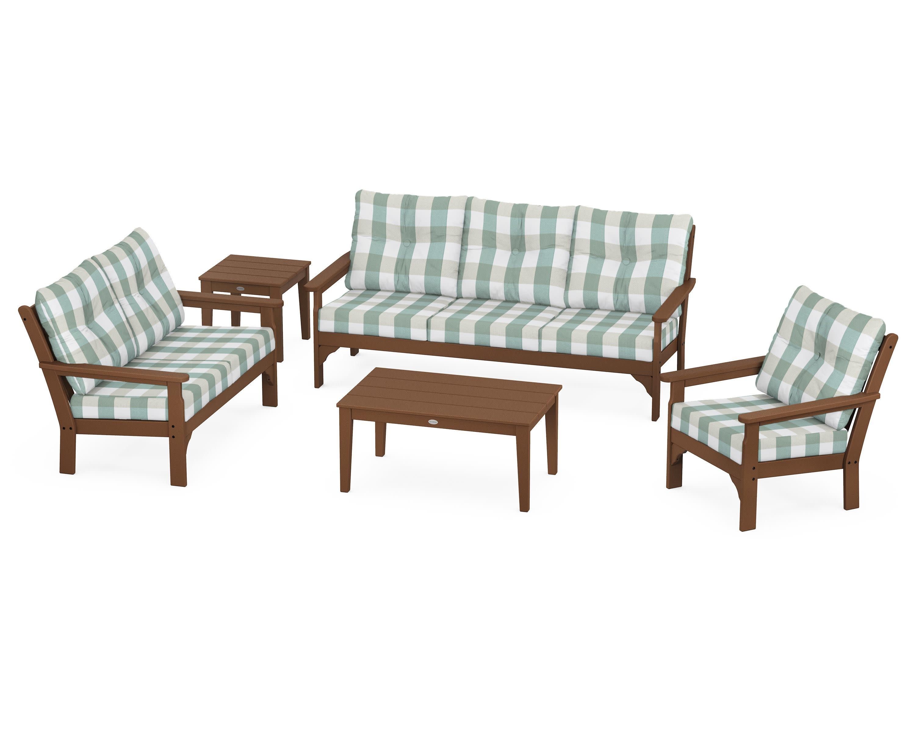 Vineyard 5 Piece Deep Seating Set