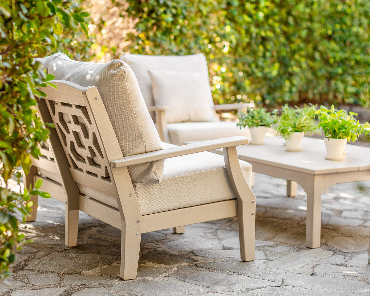 Chinoiserie 4-Piece Deep Seating Set with Loveseat