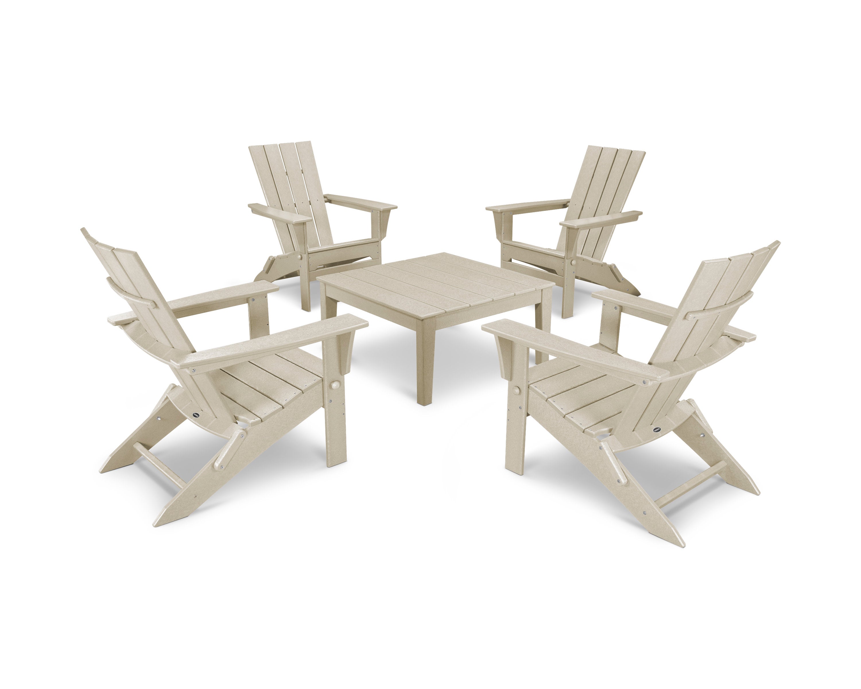 Quattro Folding Chair 5-Piece Conversation Set