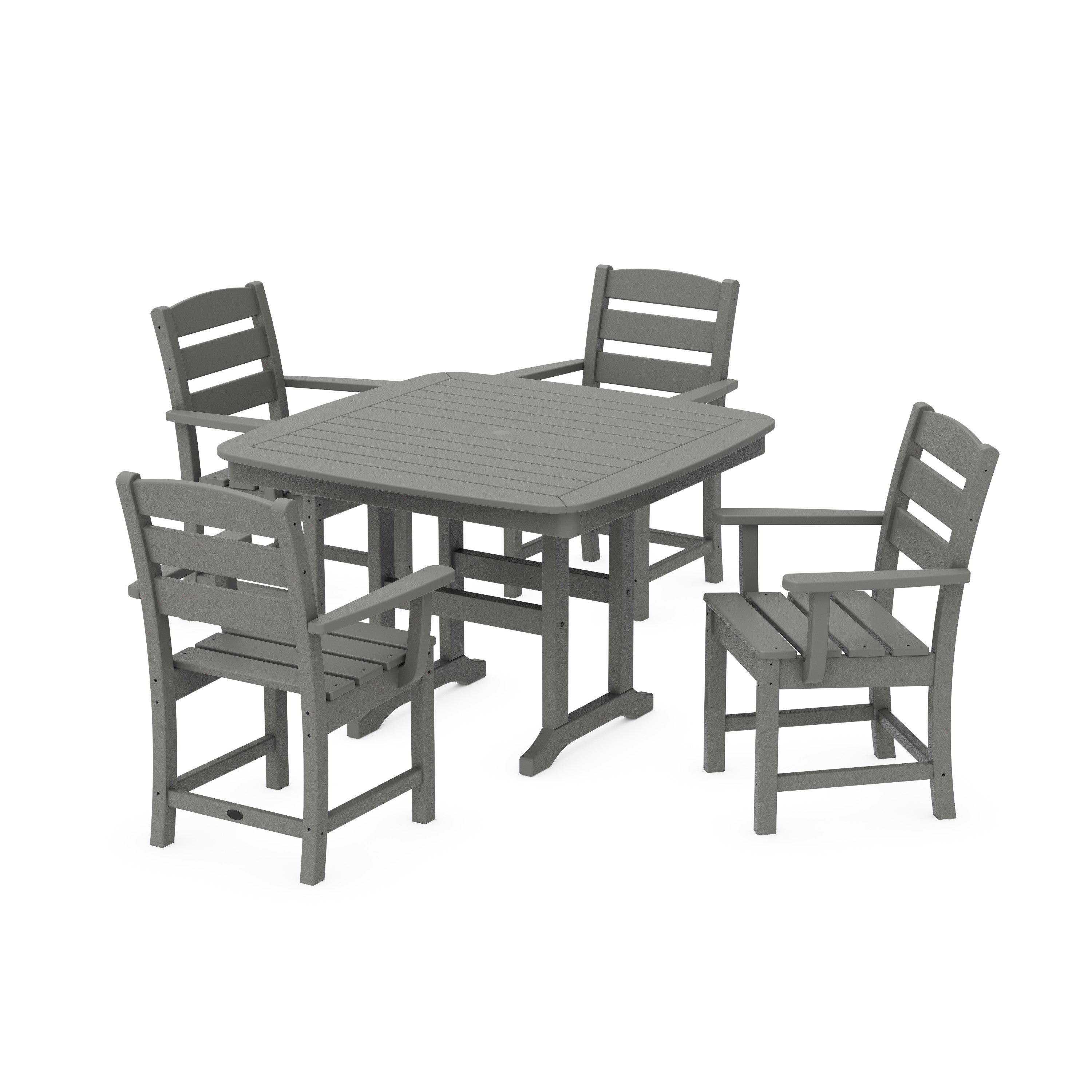 Lakeside 5-Piece Dining Set with Trestle Legs