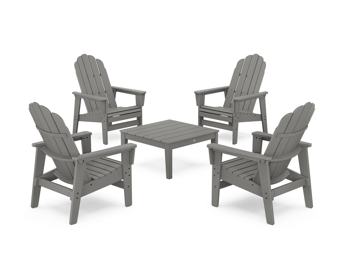 5-Piece Vineyard Grand Upright Adirondack Chair Conversation Group