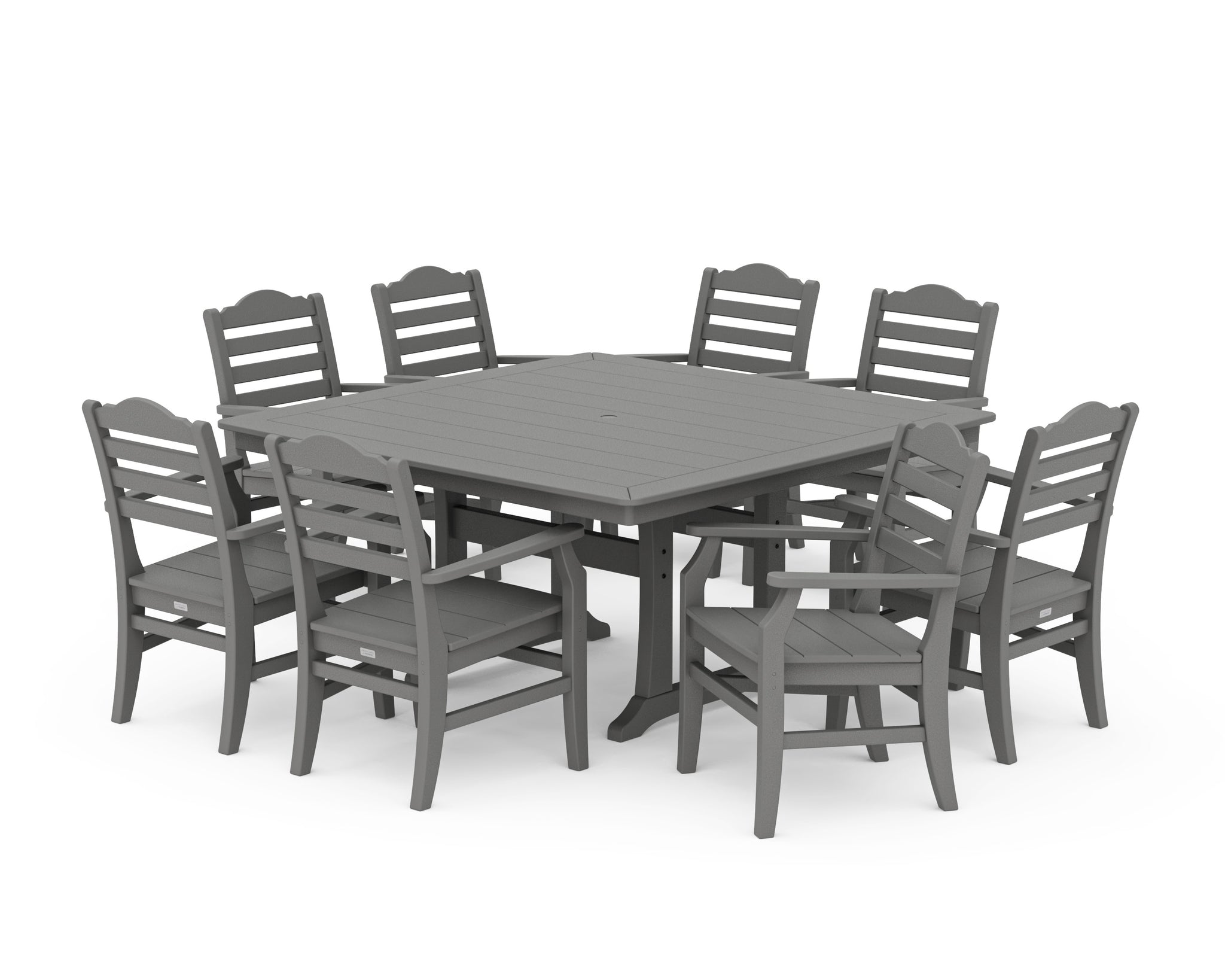 Savannah 9-Piece Square Dining Set with Trestle Legs