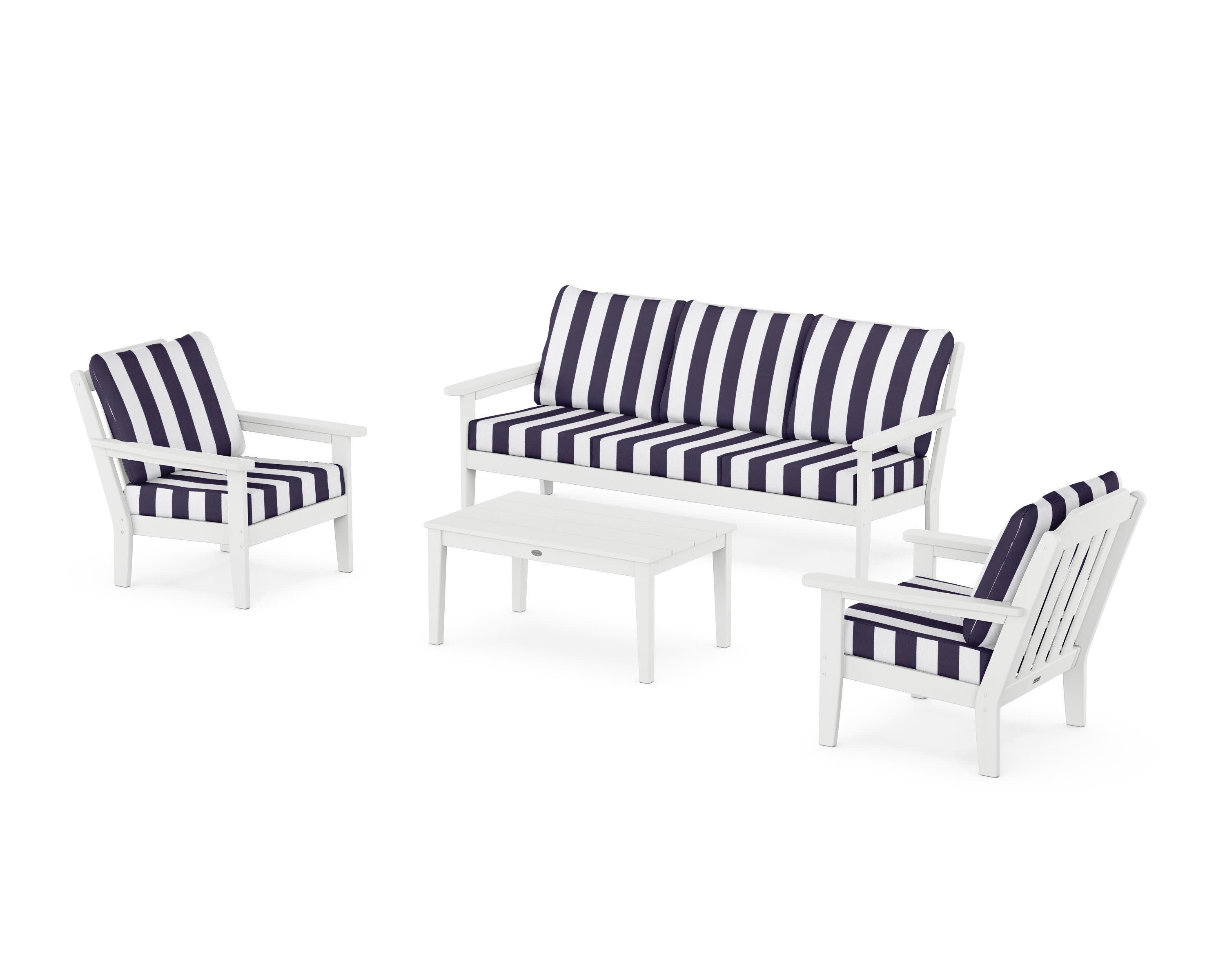 Cottage 4-Piece Deep Seating Set with Sofa