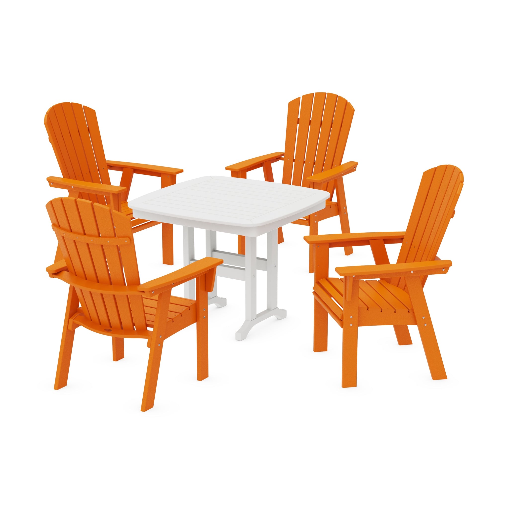 Nautical Curveback Adirondack 5-Piece Dining Set