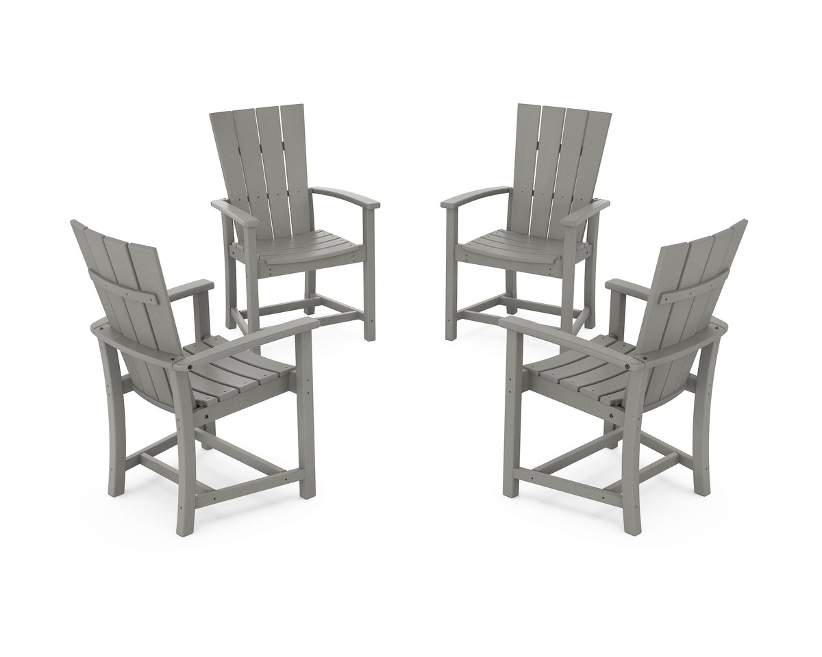 Quattro 4-Piece Upright Adirondack Conversation Set