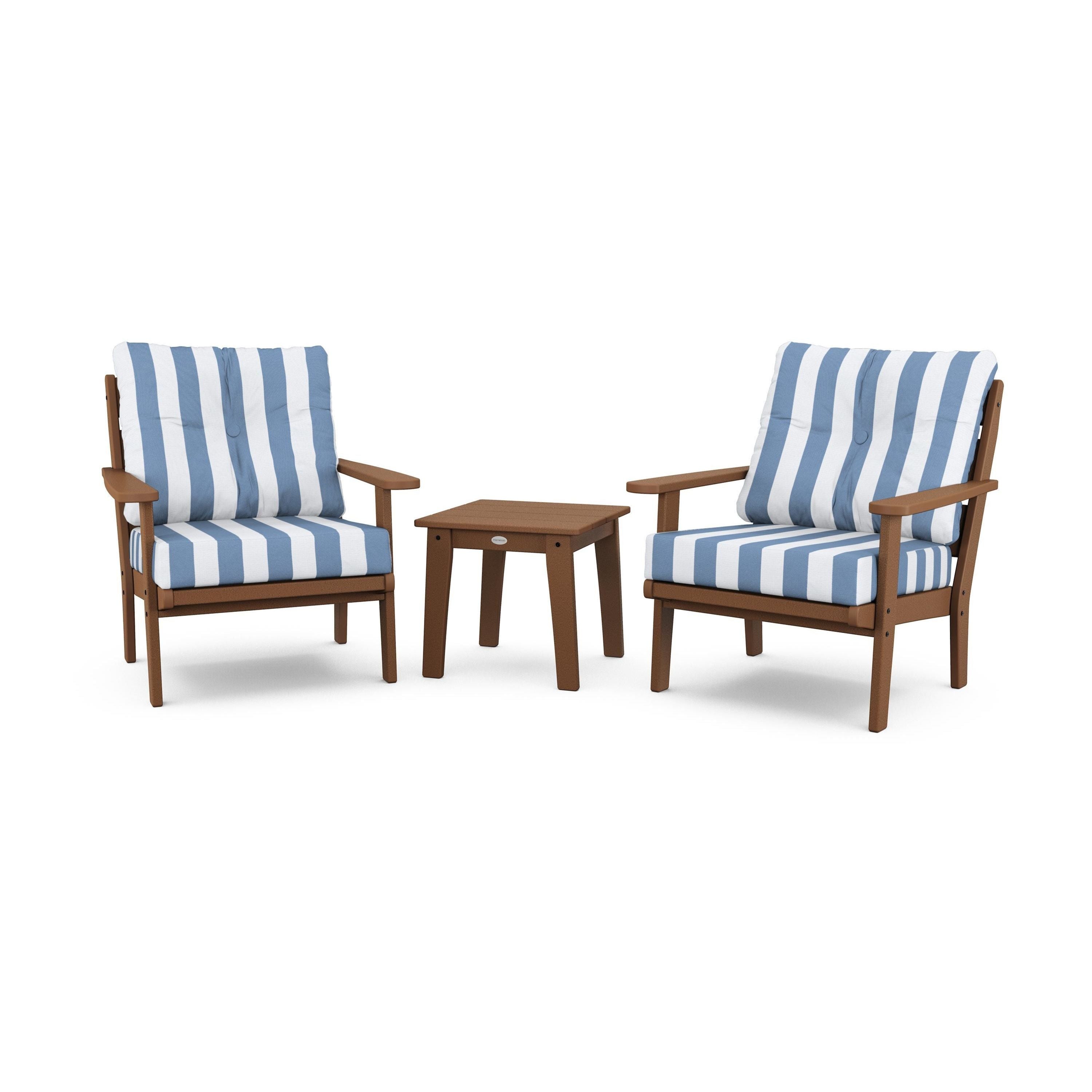 Lakeside 3-Piece Deep Seating Chair Set