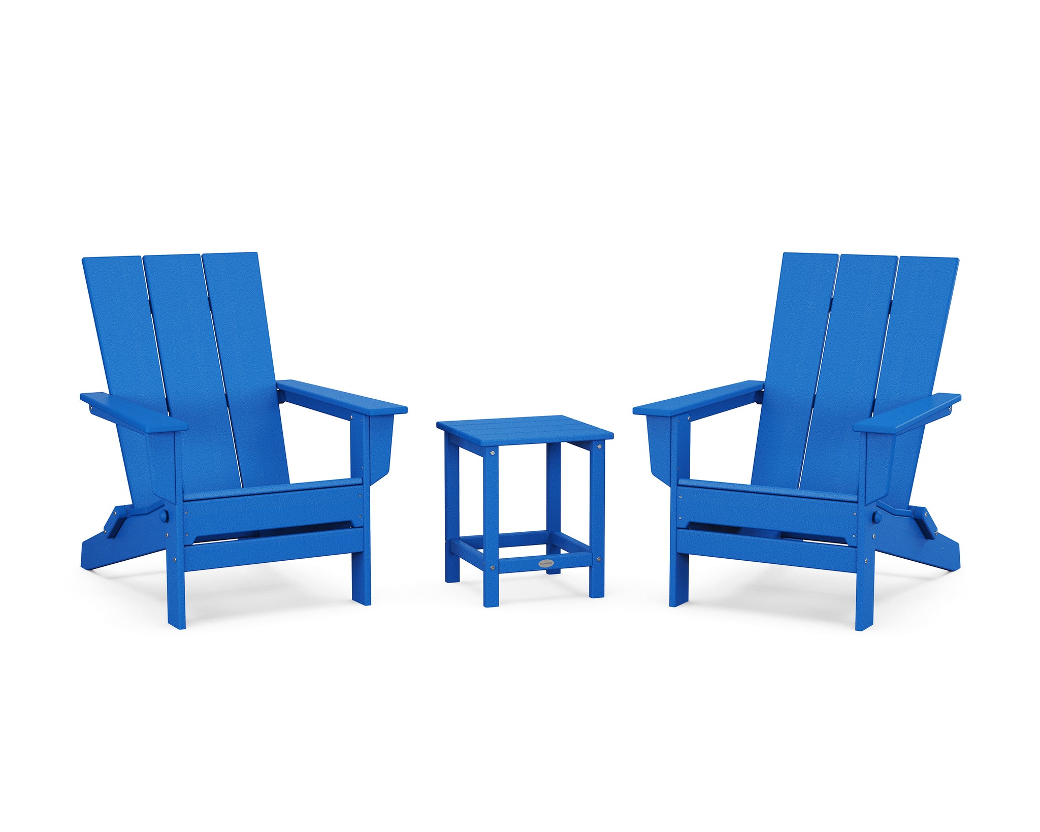 3-Piece Modern Studio Folding Adirondack Set