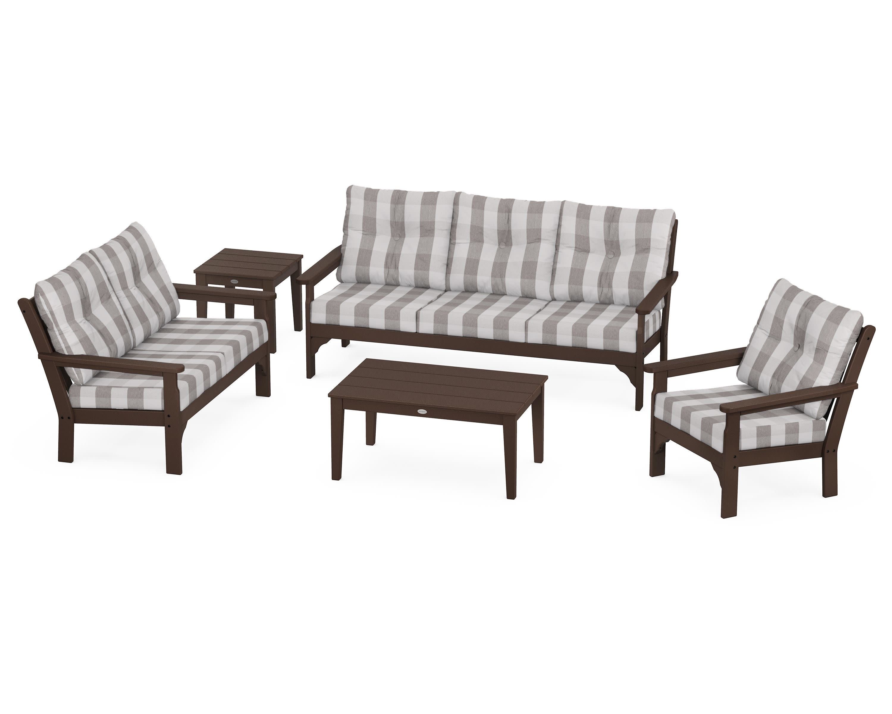 Vineyard 5 Piece Deep Seating Set