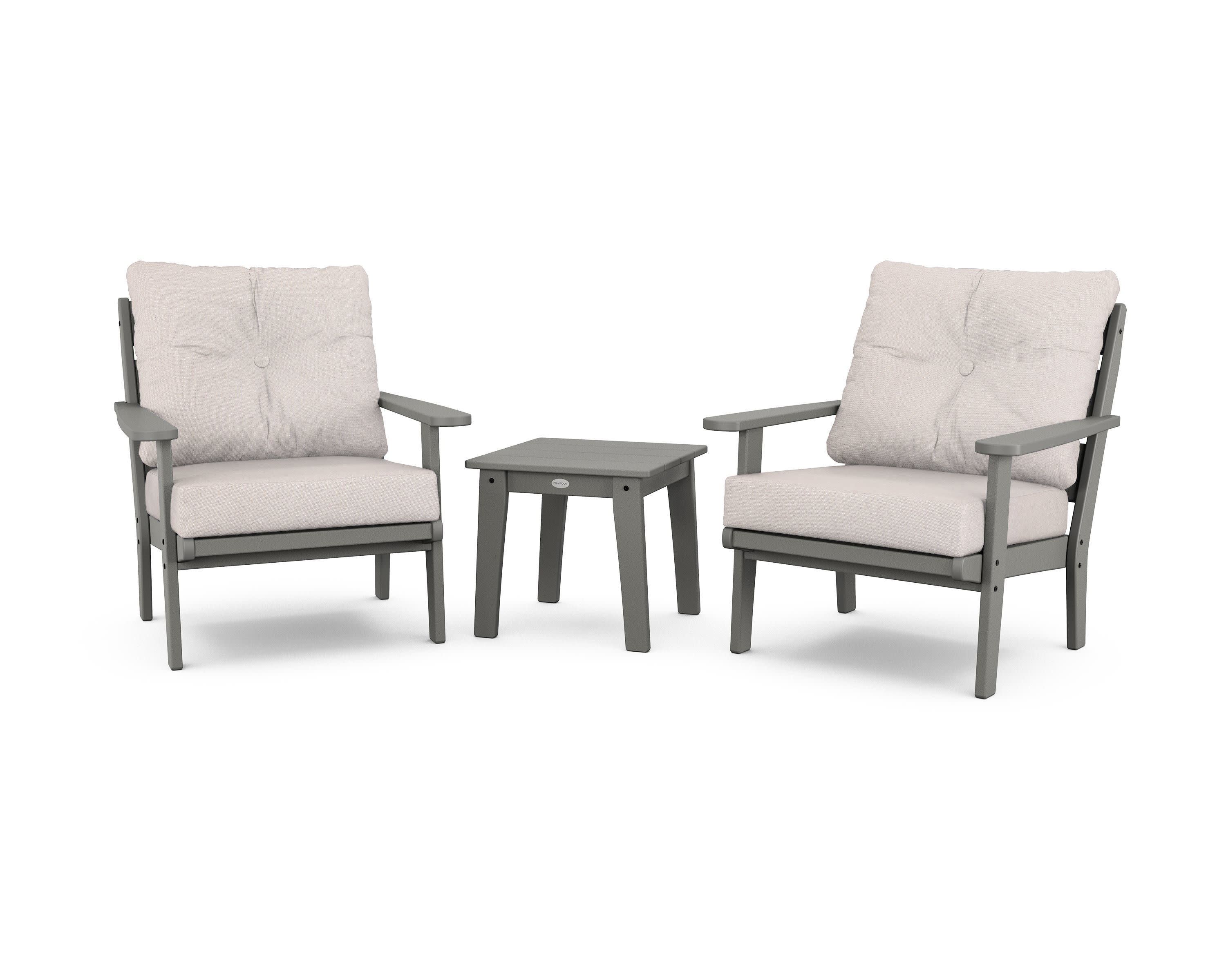 Lakeside 3-Piece Deep Seating Chair Set