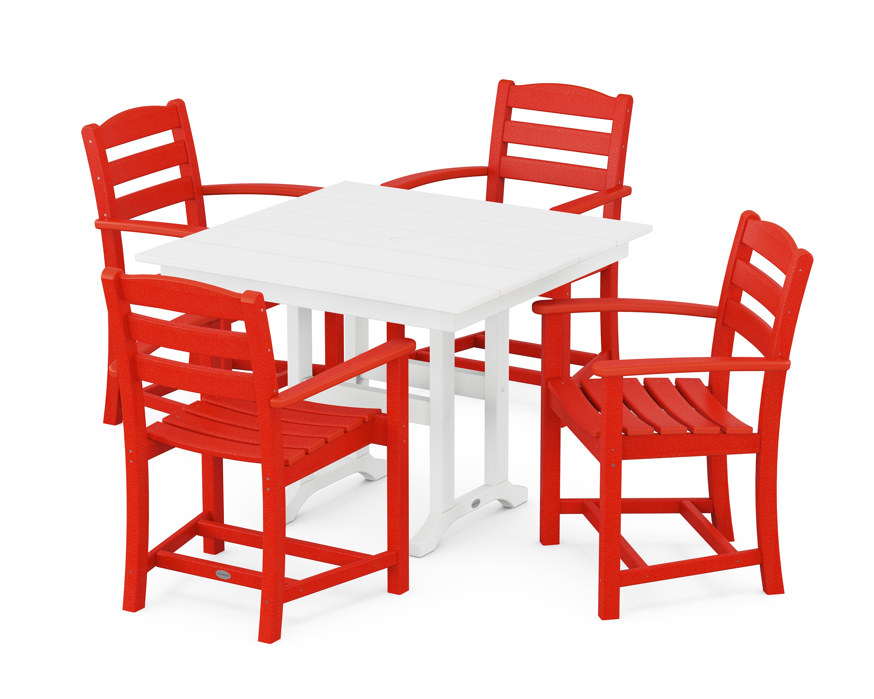 La Casa Café 5-Piece Farmhouse Dining Set