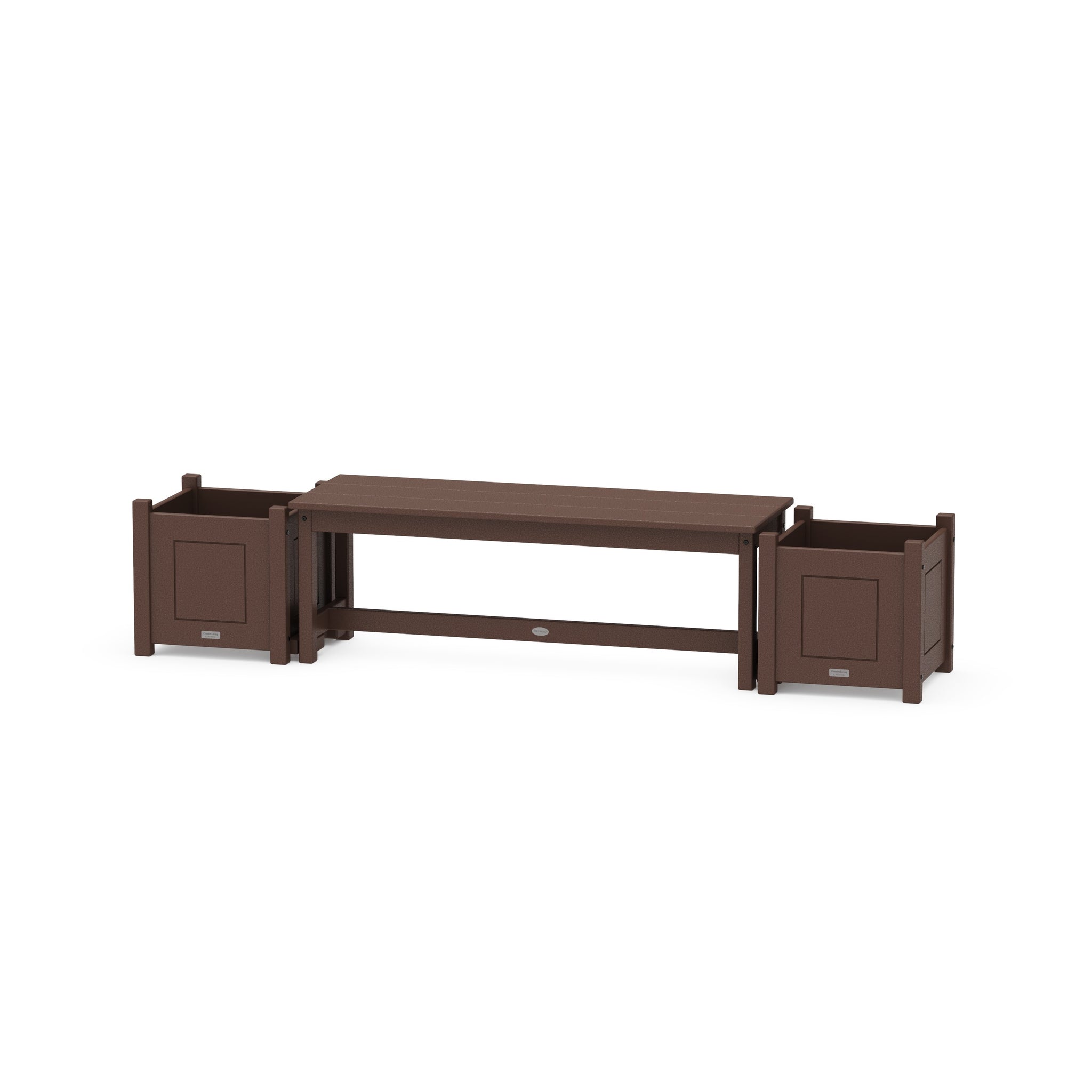 48" Country Living Straight Planter Bench Set