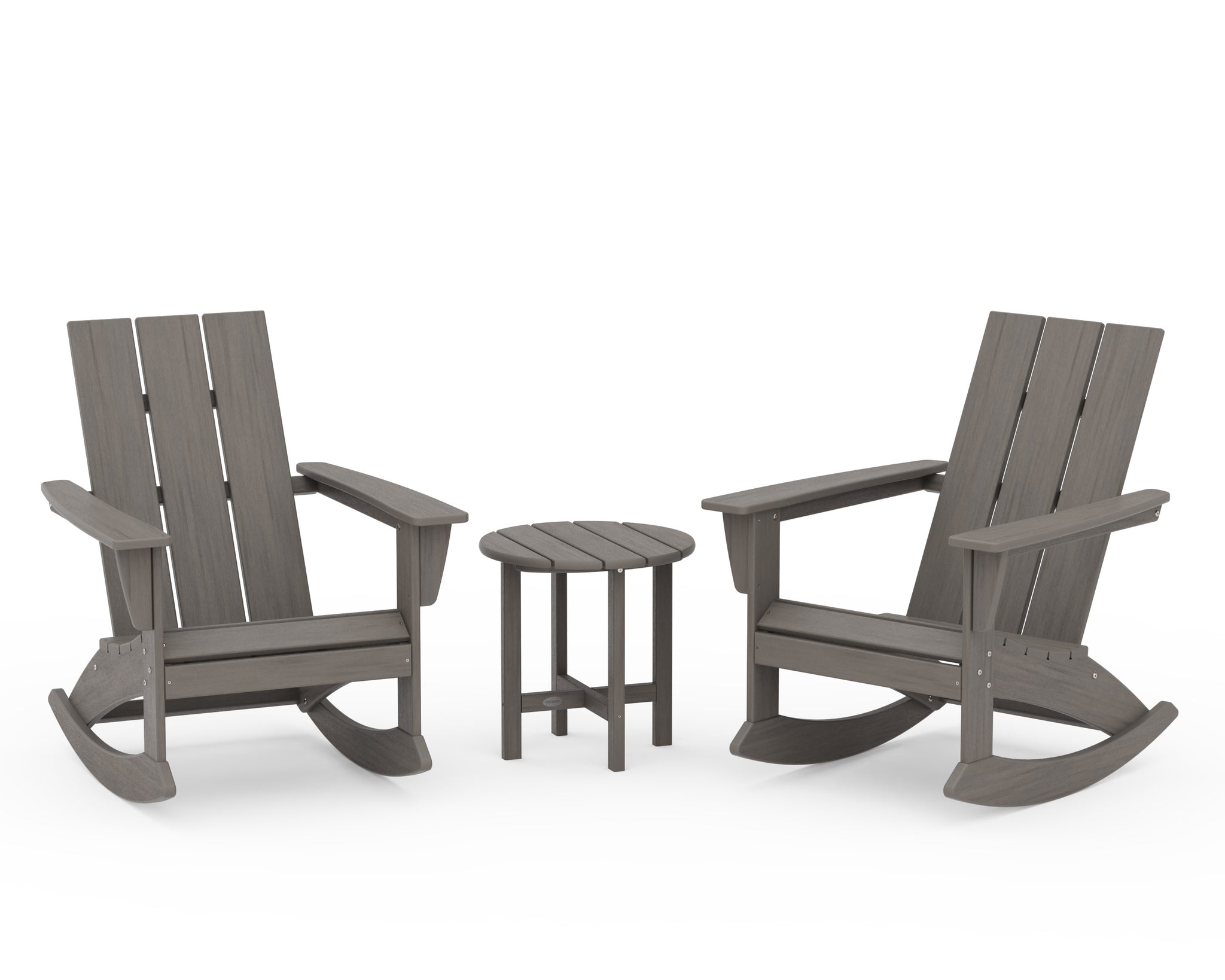 Modern 3-Piece Adirondack Rocking Chair Set