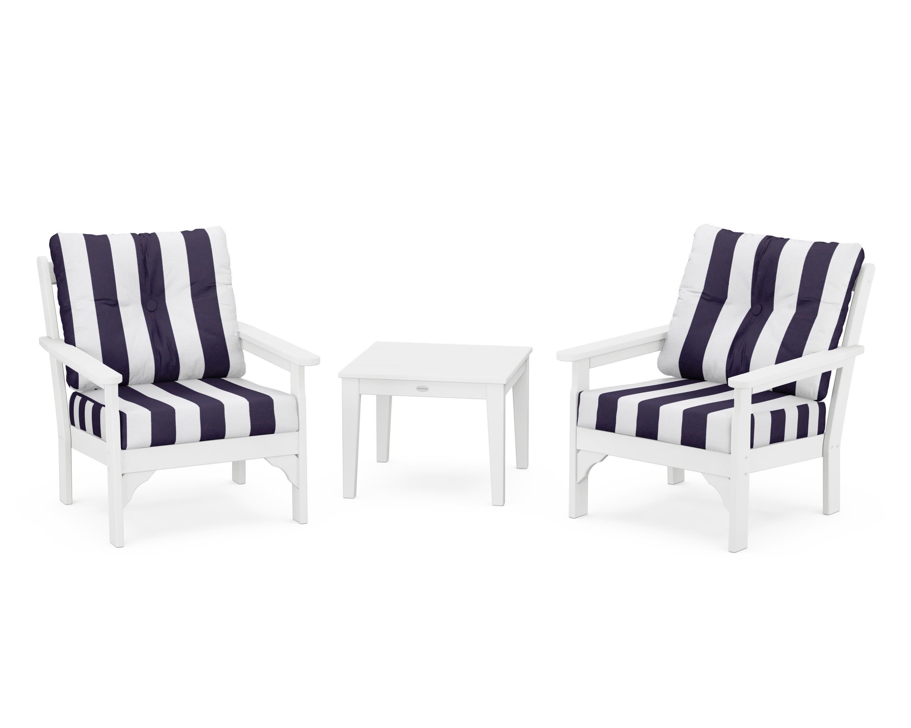Vineyard 3-Piece Deep Seating Set