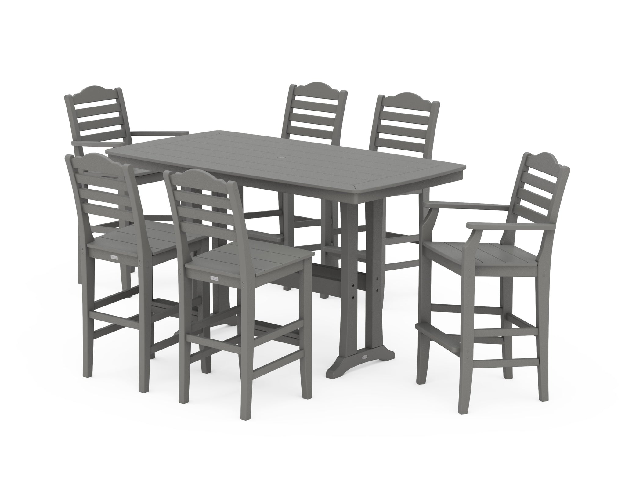 Savannah 7-Piece Bar Set with Trestle Legs