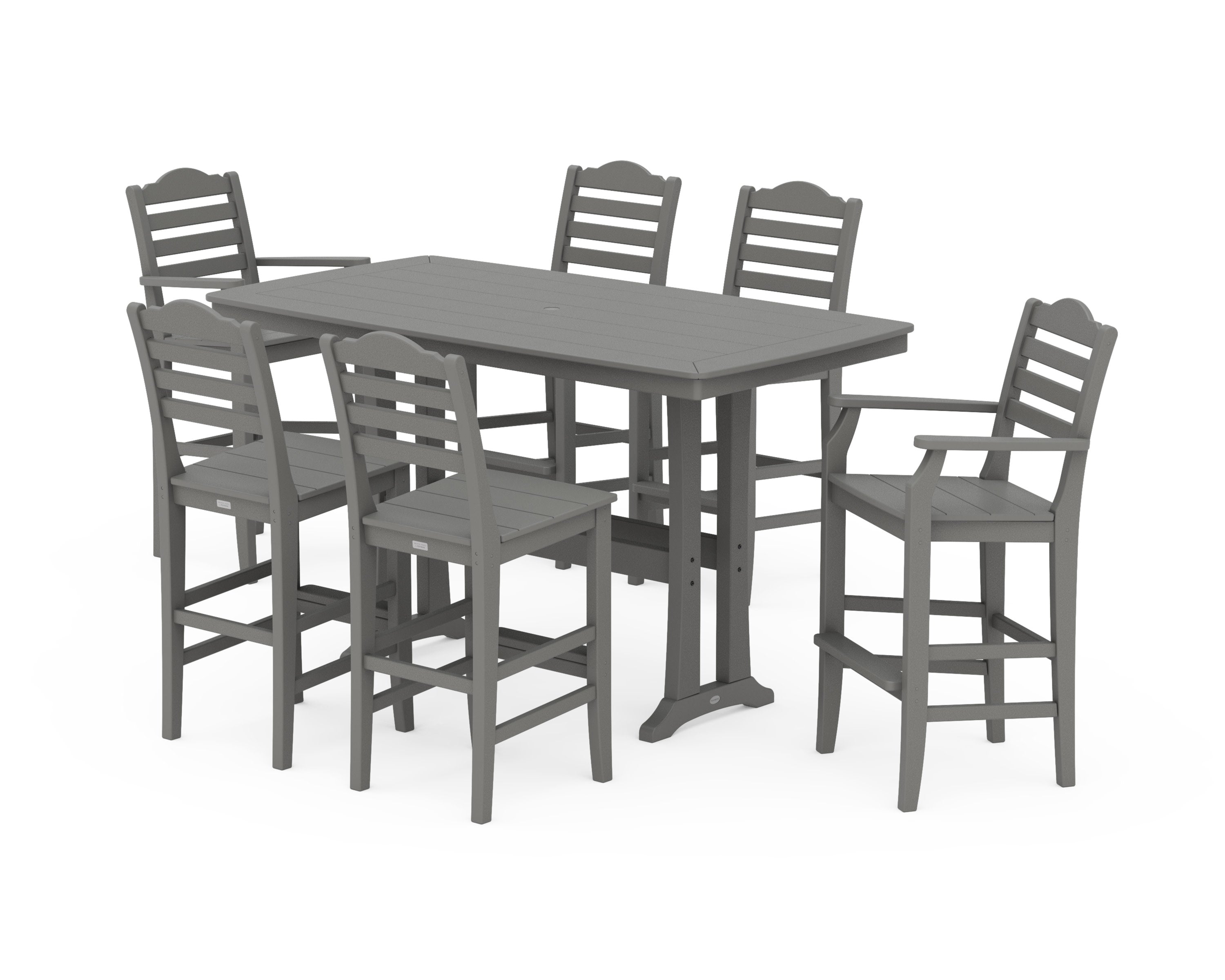 Savannah 7-Piece Bar Set with Trestle Legs