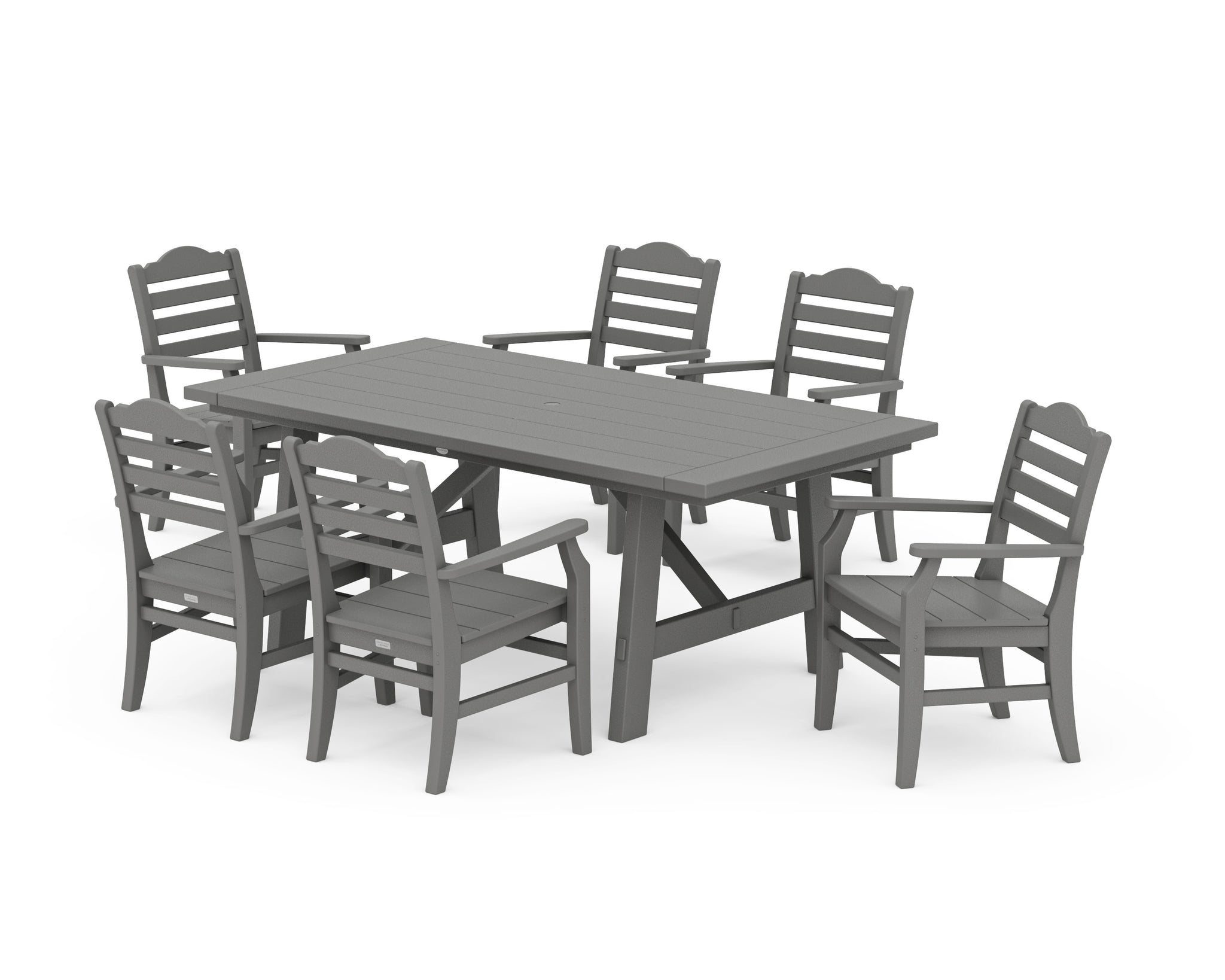 Savannah Arm Chair 7-Piece Rustic Farmhouse Dining Set