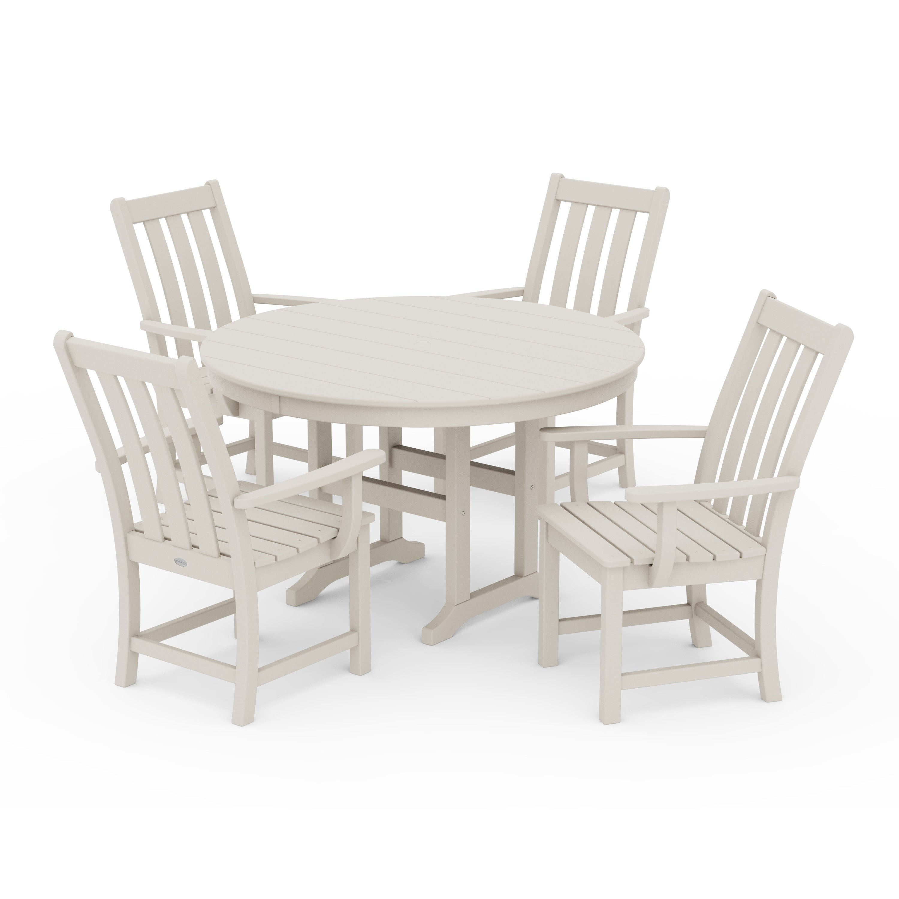 Vineyard 5-Piece Round Farmhouse Dining Set