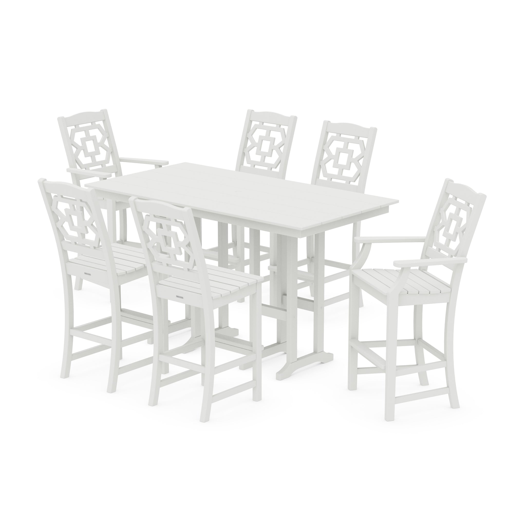 Chinoiserie 7-Piece Farmhouse Bar Set