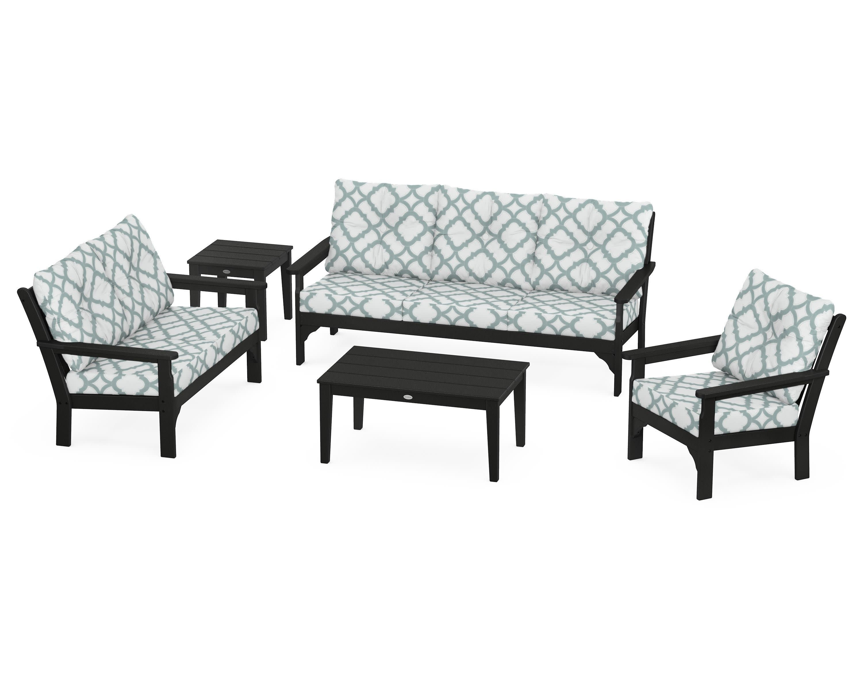 Vineyard 5 Piece Deep Seating Set