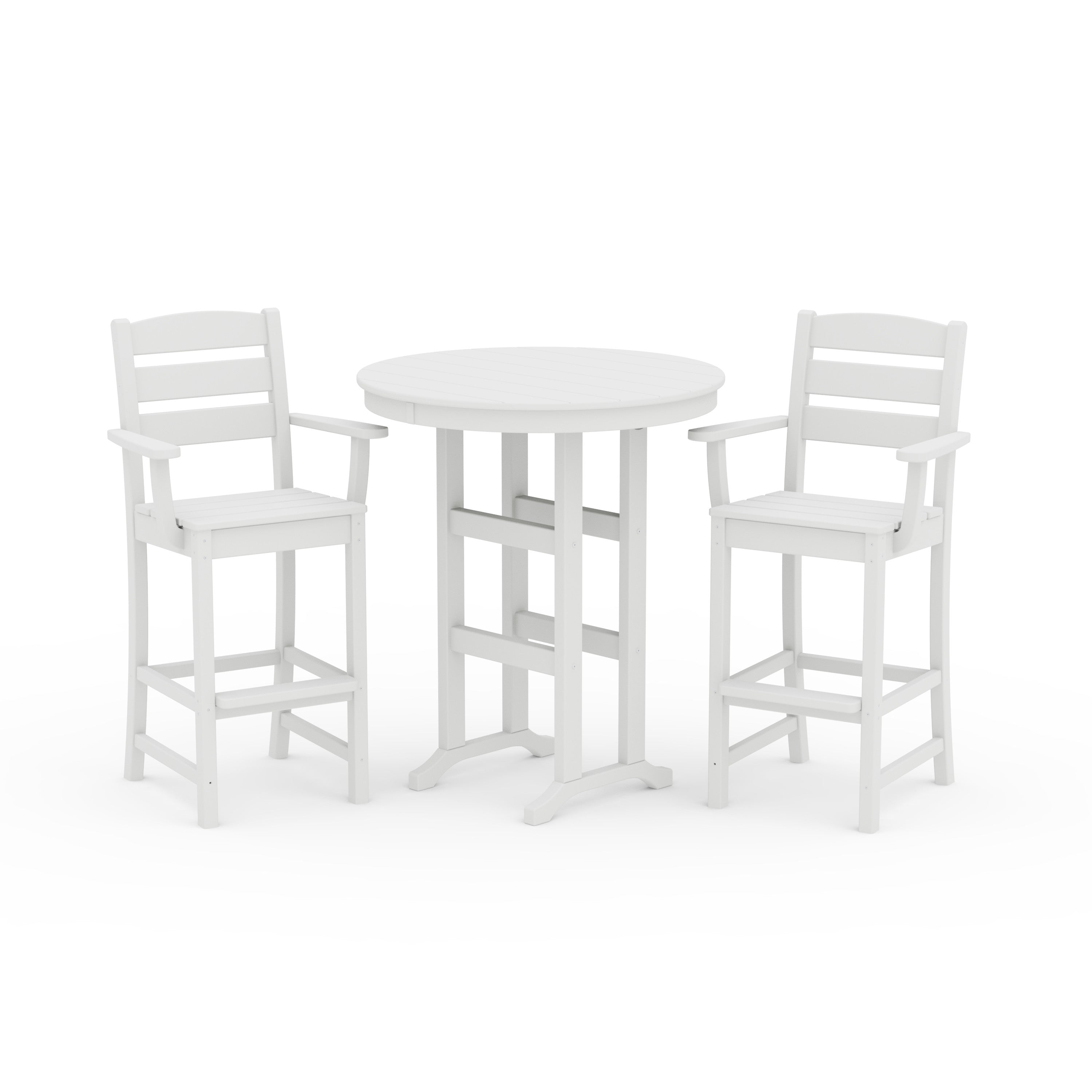 Lakeside 3-Piece Round Bar Arm Chair Set