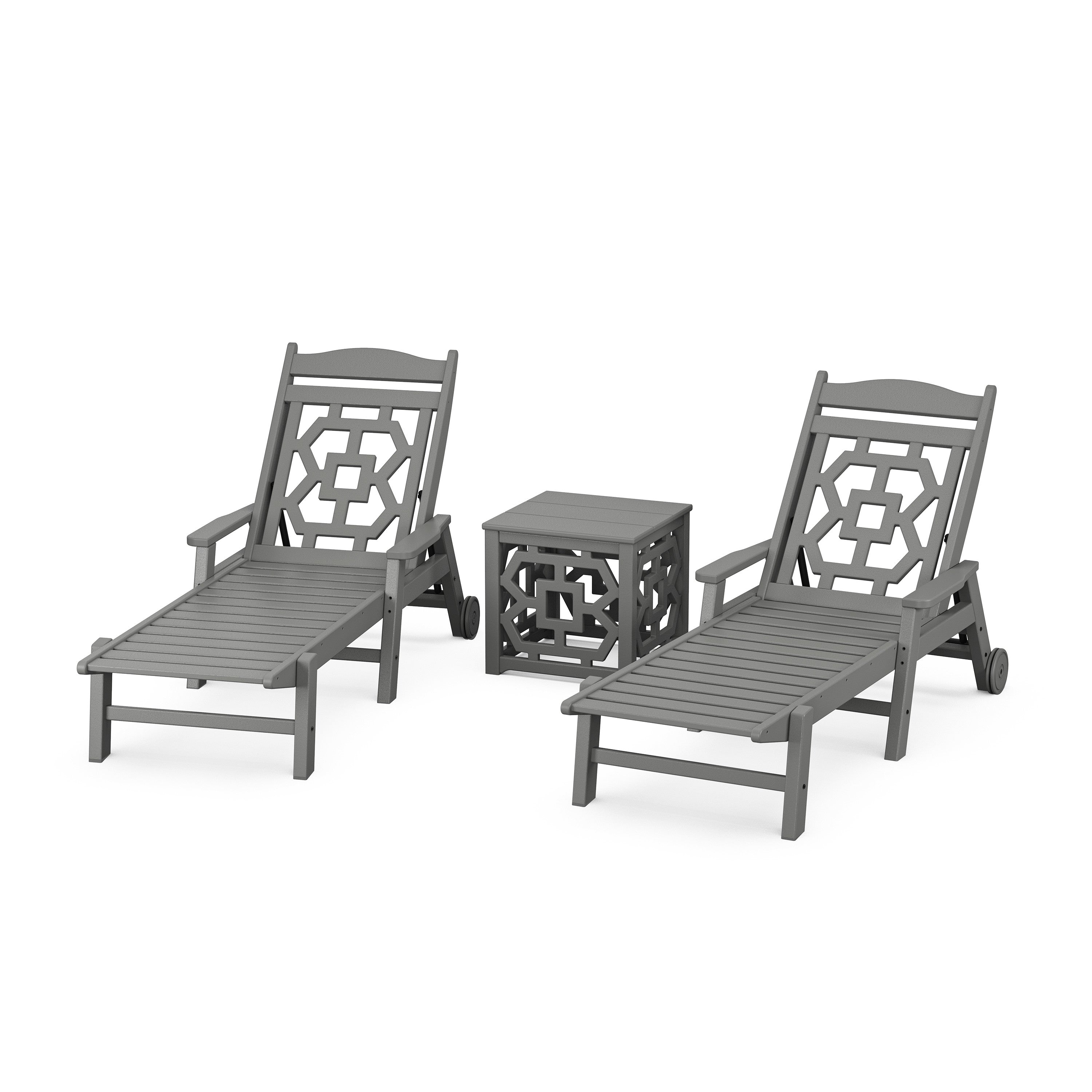 Chinoiserie 3-Piece Chaise Set