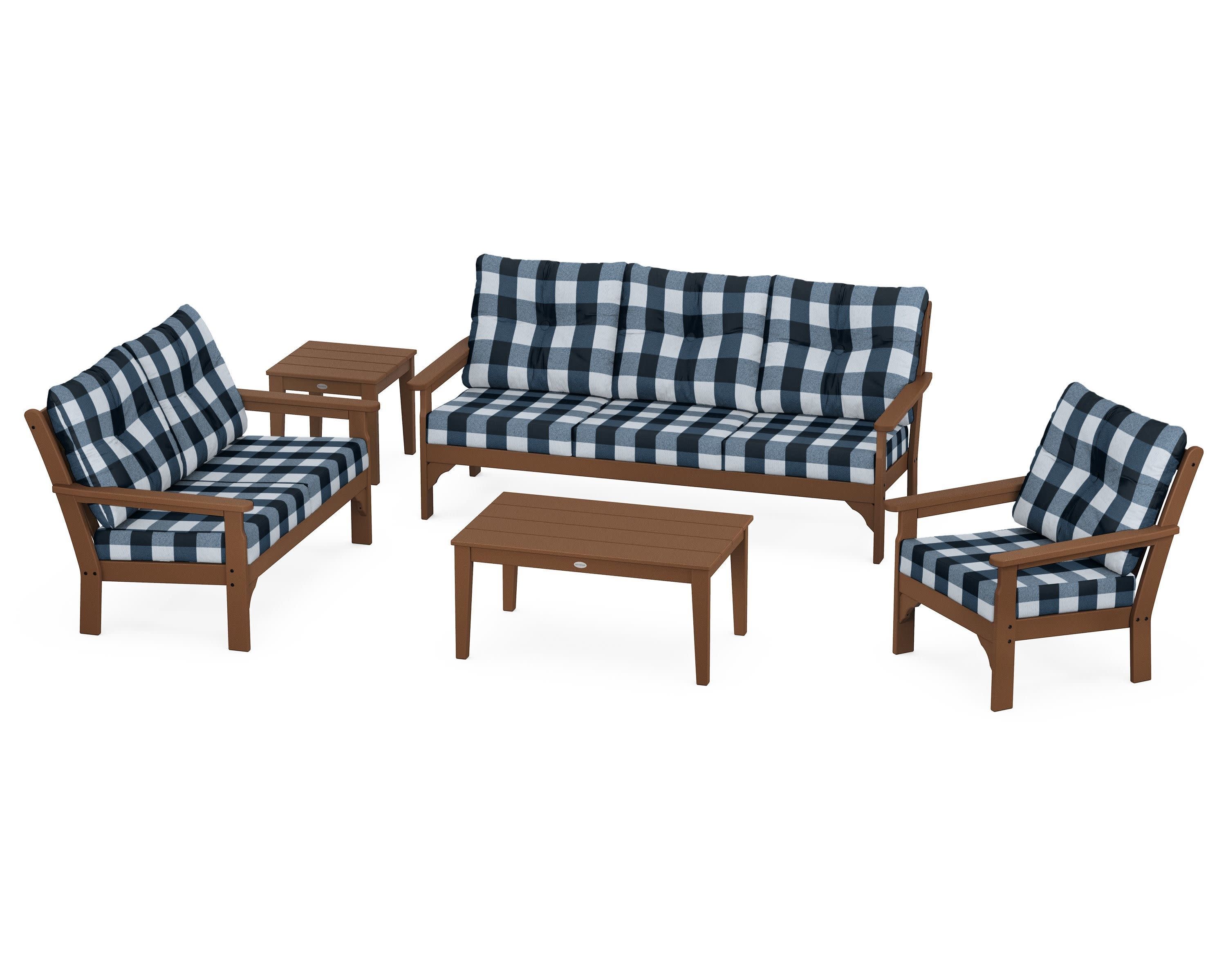 Vineyard 5 Piece Deep Seating Set