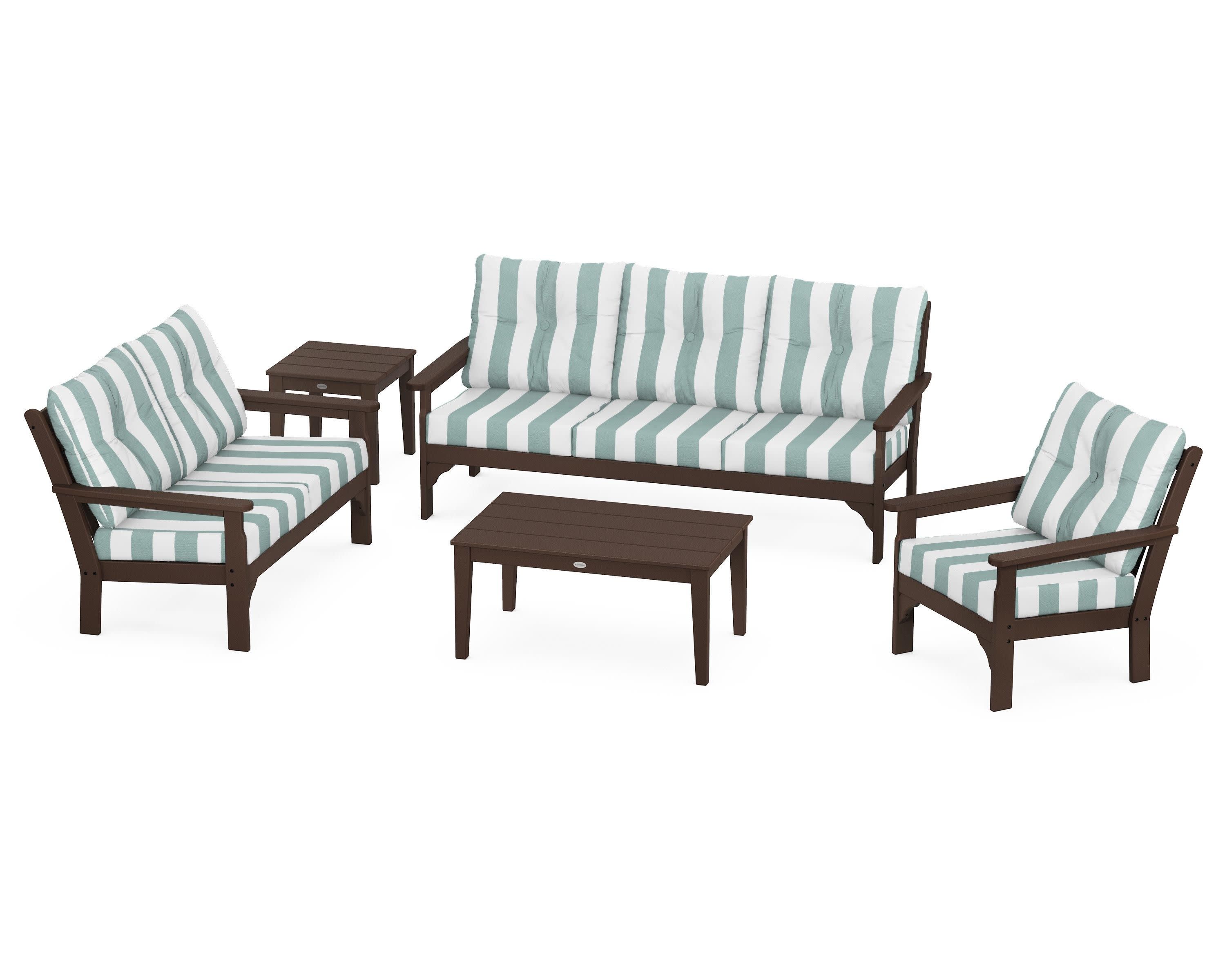 Vineyard 5 Piece Deep Seating Set
