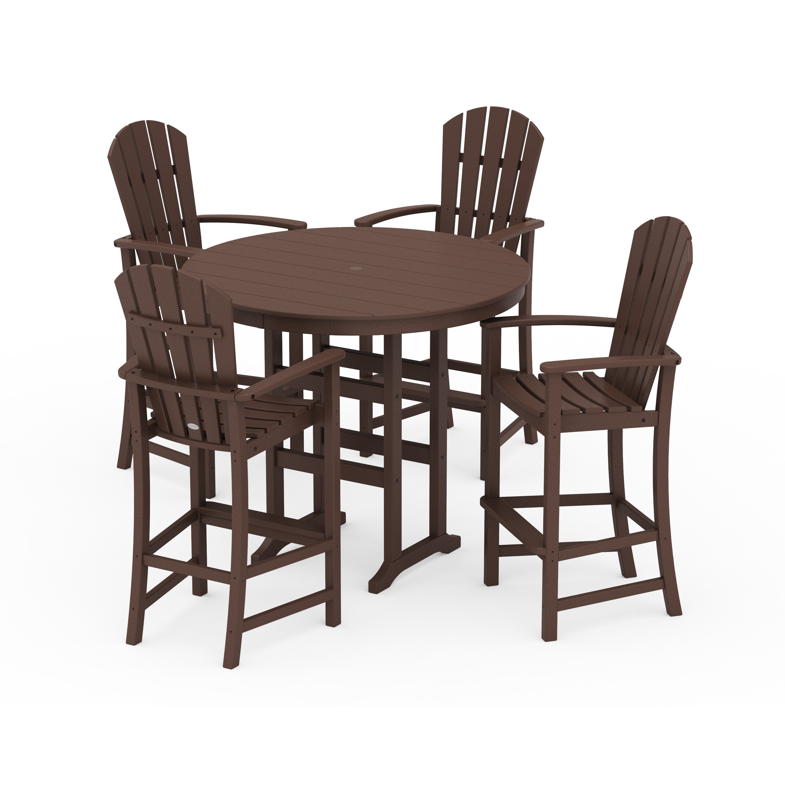 Palm Coast 5-Piece Round Farmhouse Bar Set