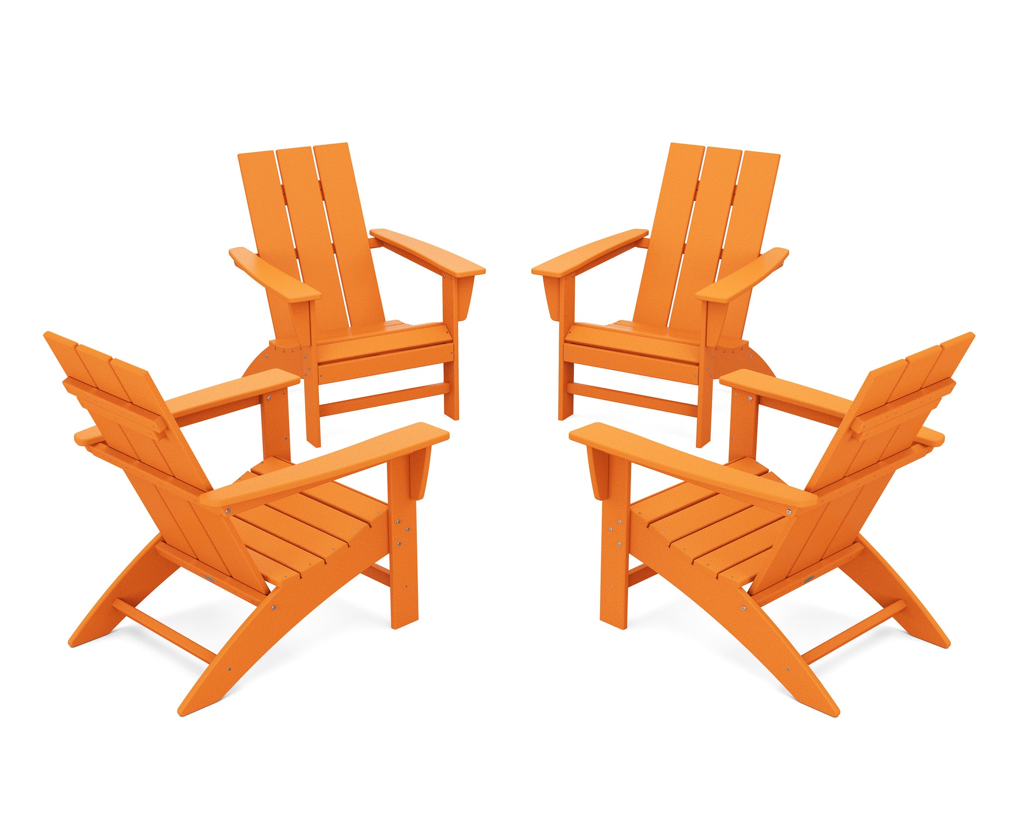4-Piece Modern Adirondack Chair Conversation Set