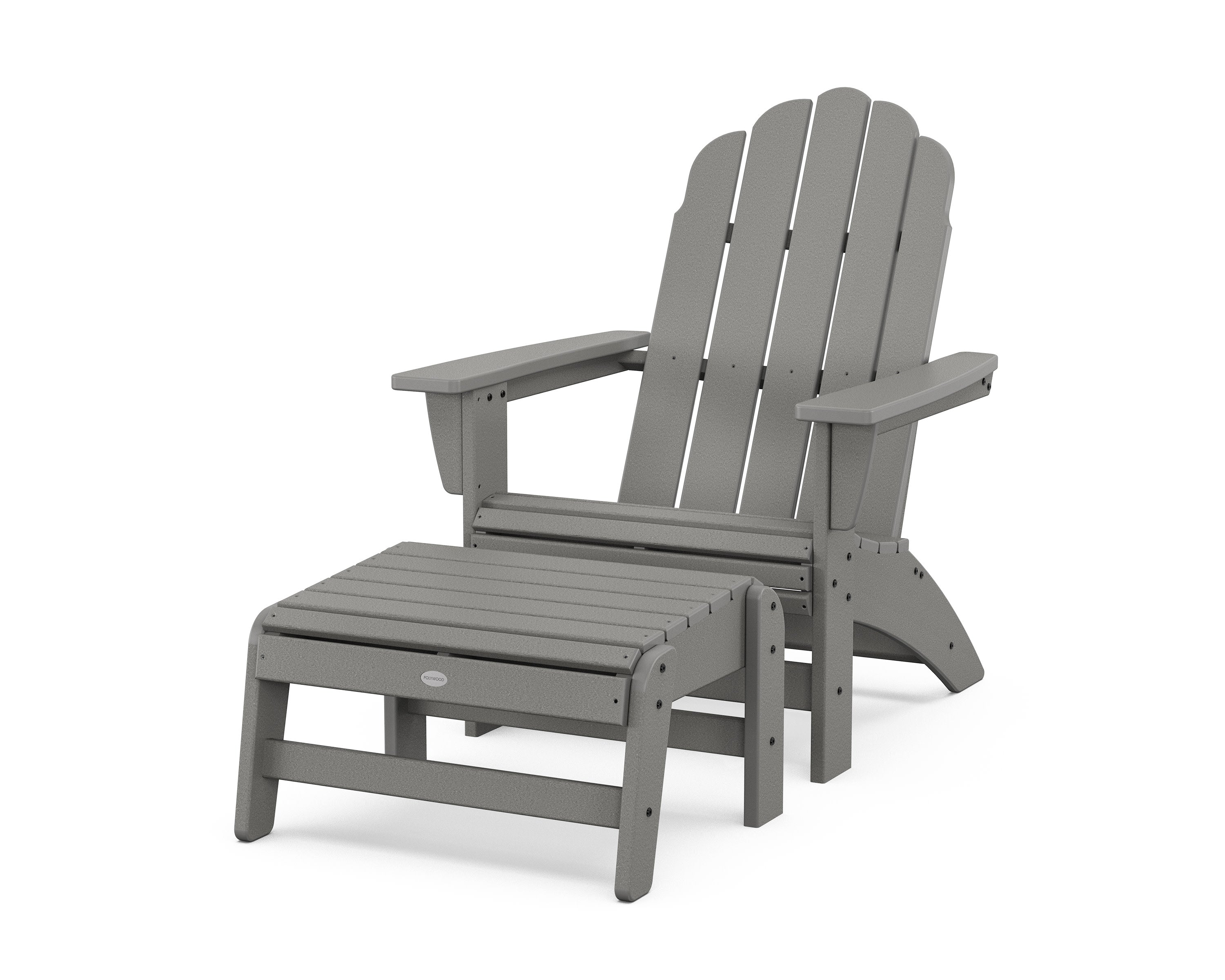 Vineyard Grand Adirondack Chair with Ottoman