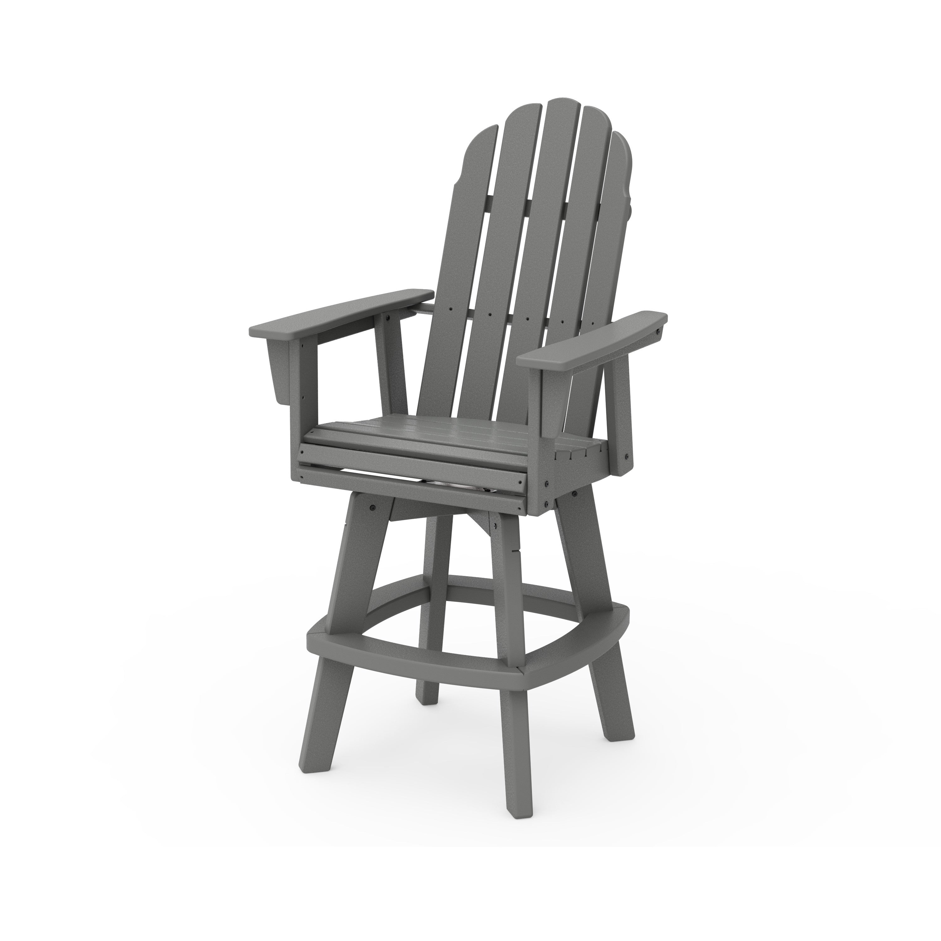 Vineyard Curveback Adirondack Swivel Bar Chair