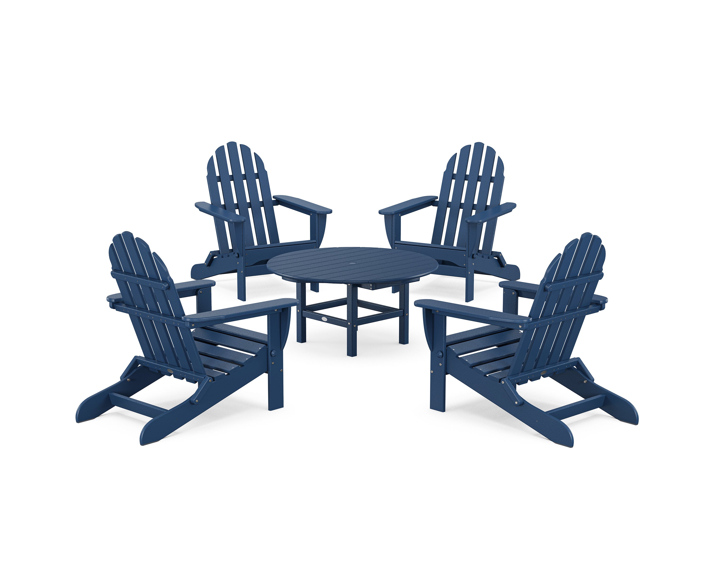 Classic Folding Adirondack 5-Piece Conversation Group