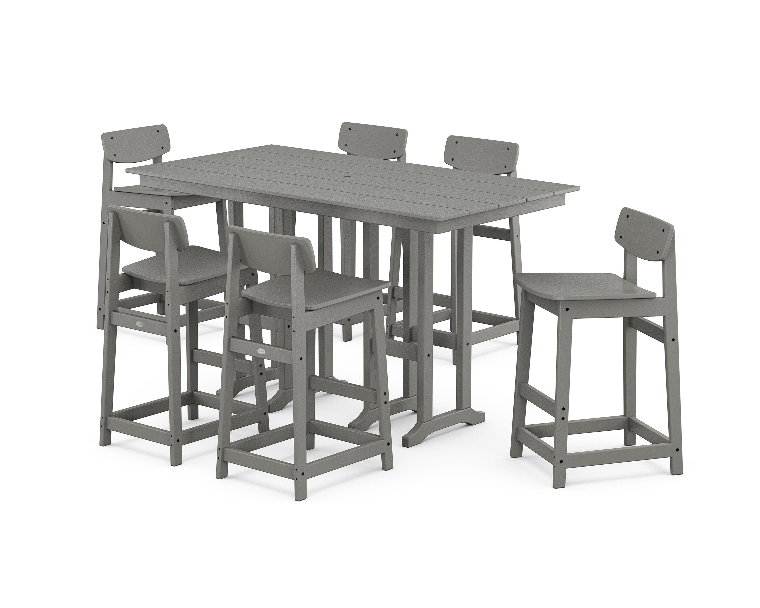 Modern Studio Urban Lowback Bar Chair 7-Piece Set
