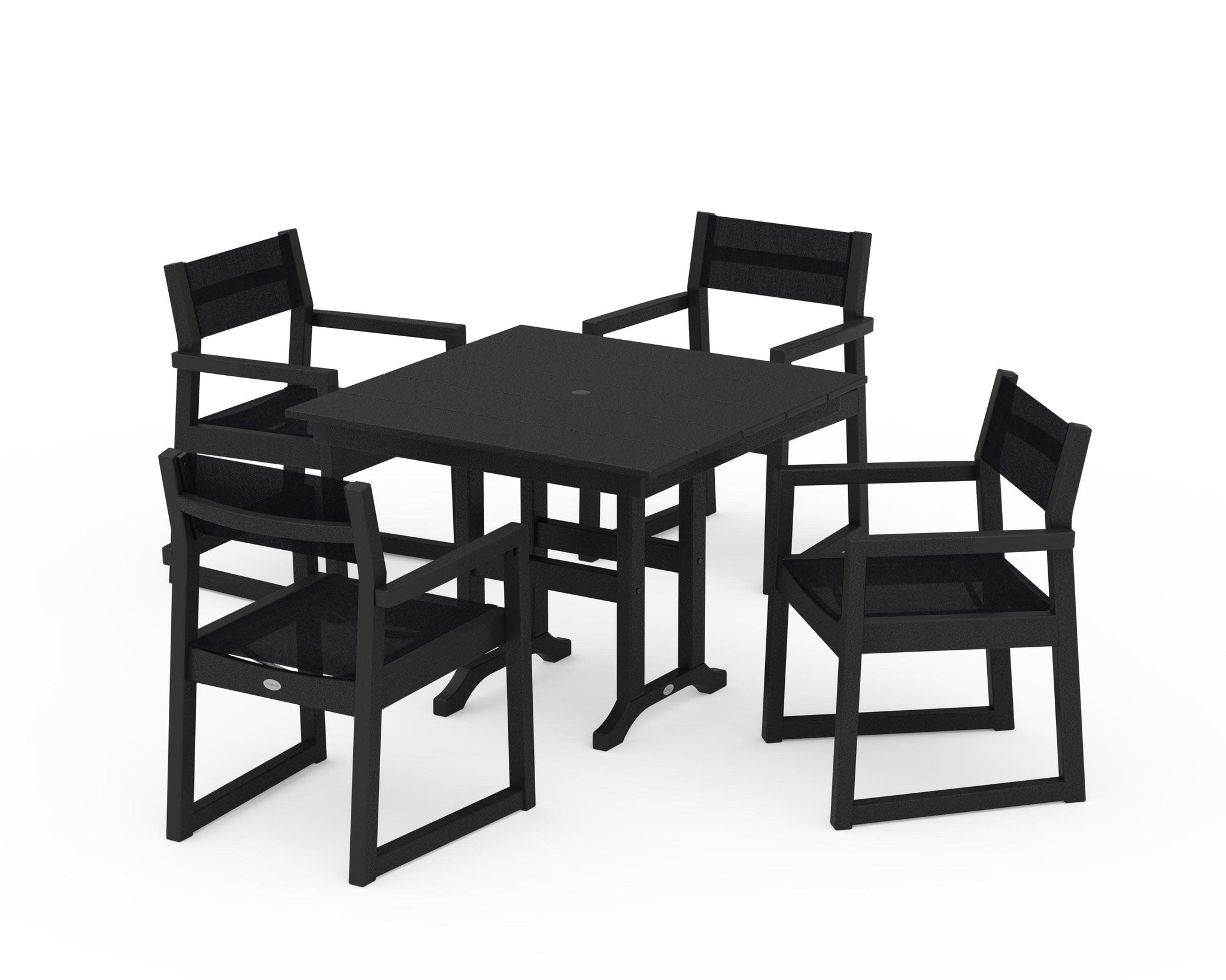 EDGE Sling Arm Chair 5-Piece Farmhouse Dining Set
